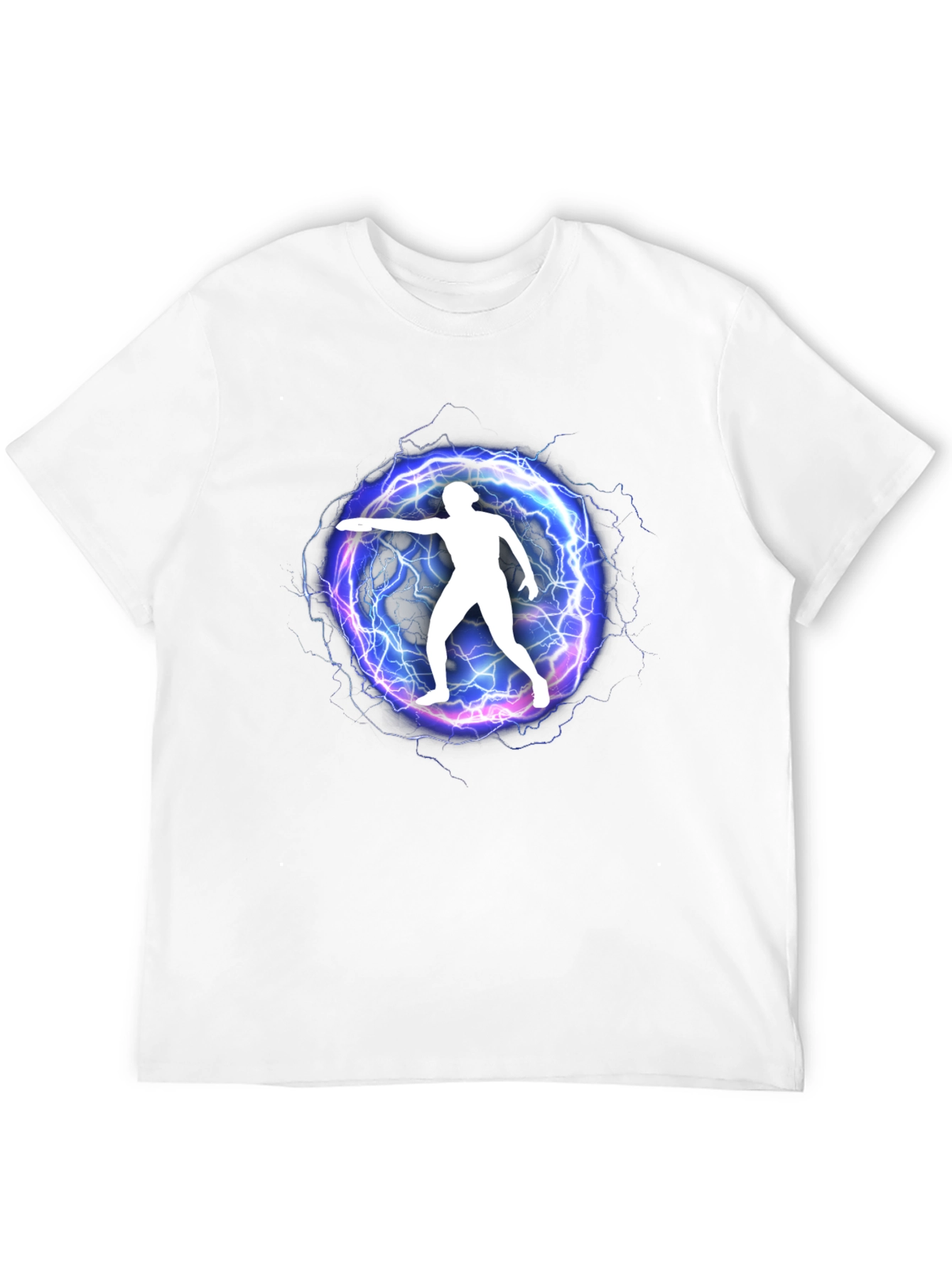 Electric Disc Thrower Graphic Tee - Black