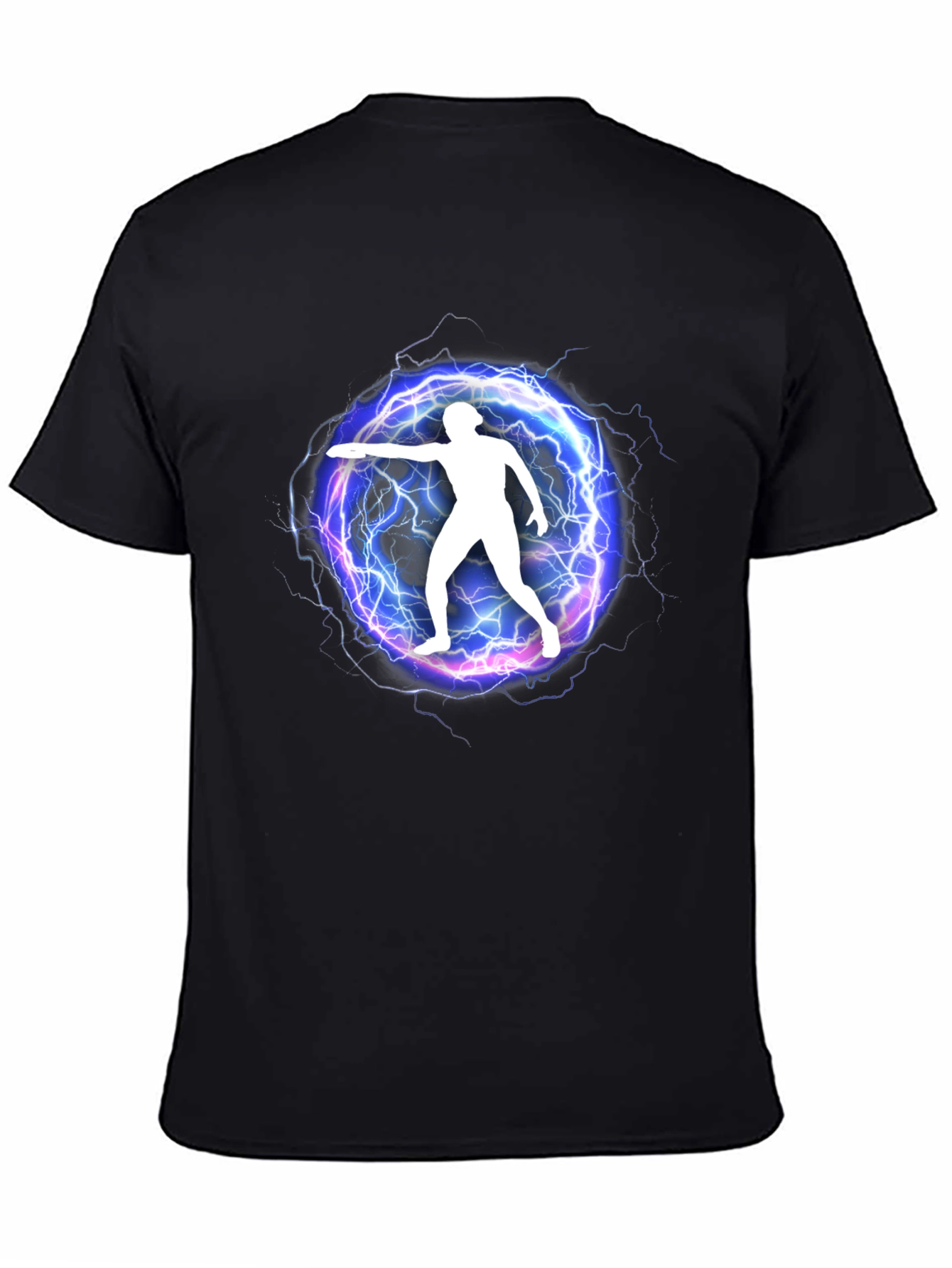 Electric Disc Thrower Graphic Tee - Black