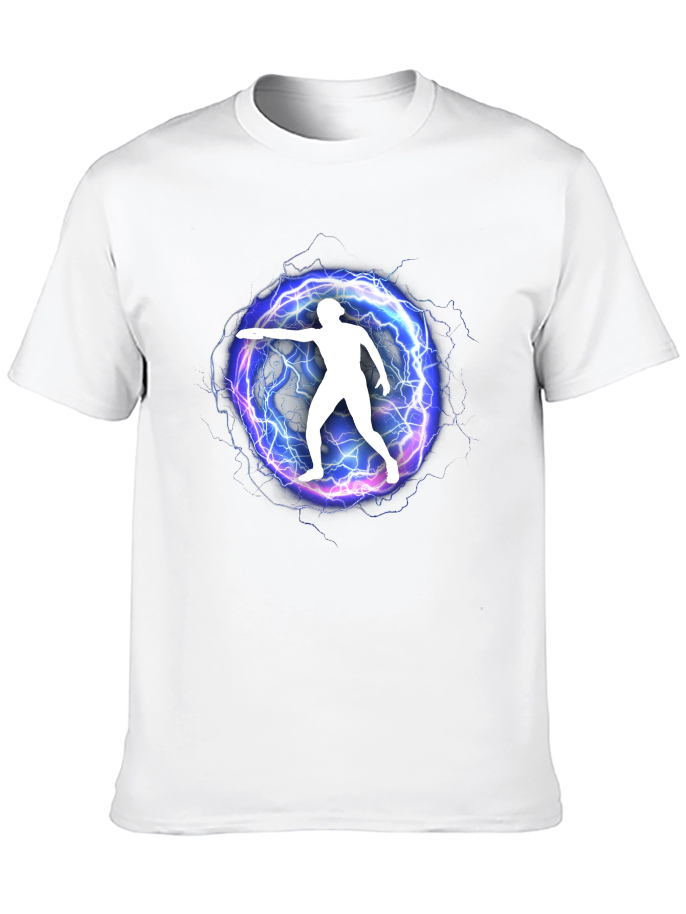 Electric Disc Thrower Graphic Tee - Black