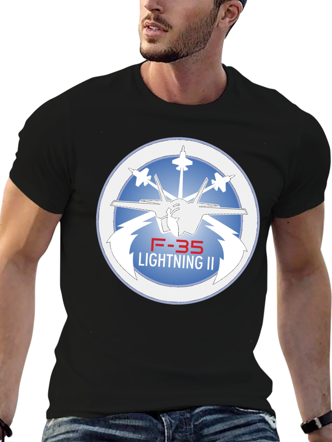 F-35 Lightning II Black T-Shirt