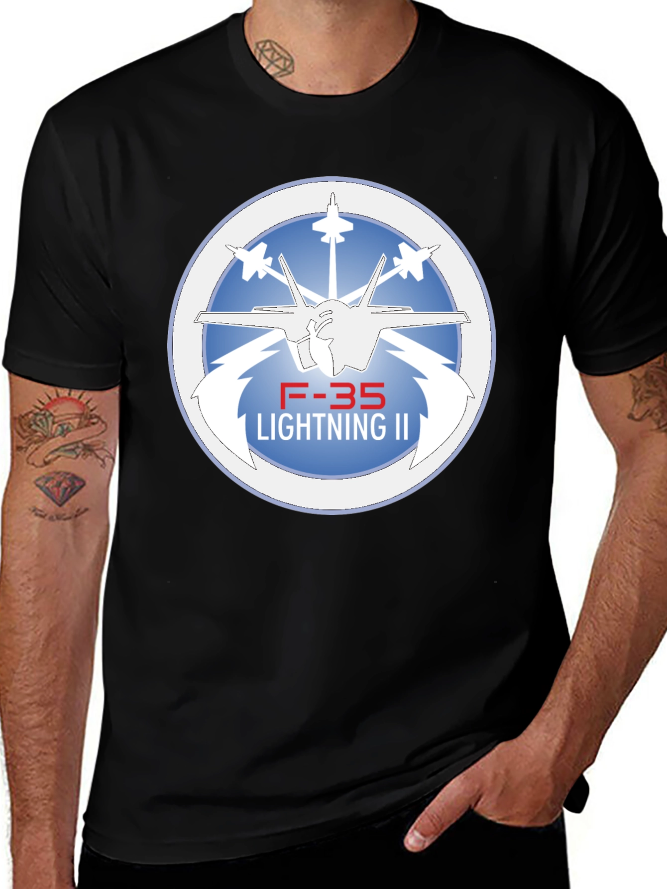 F-35 Lightning II Black T-Shirt