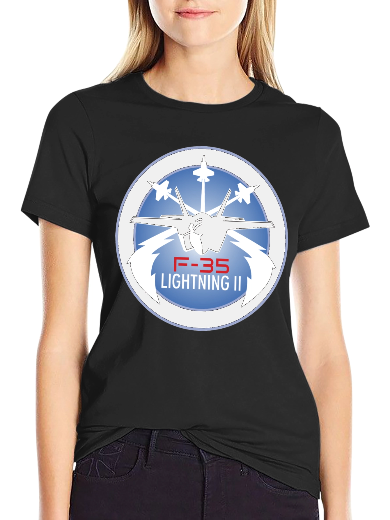 F-35 Lightning II Black T-Shirt