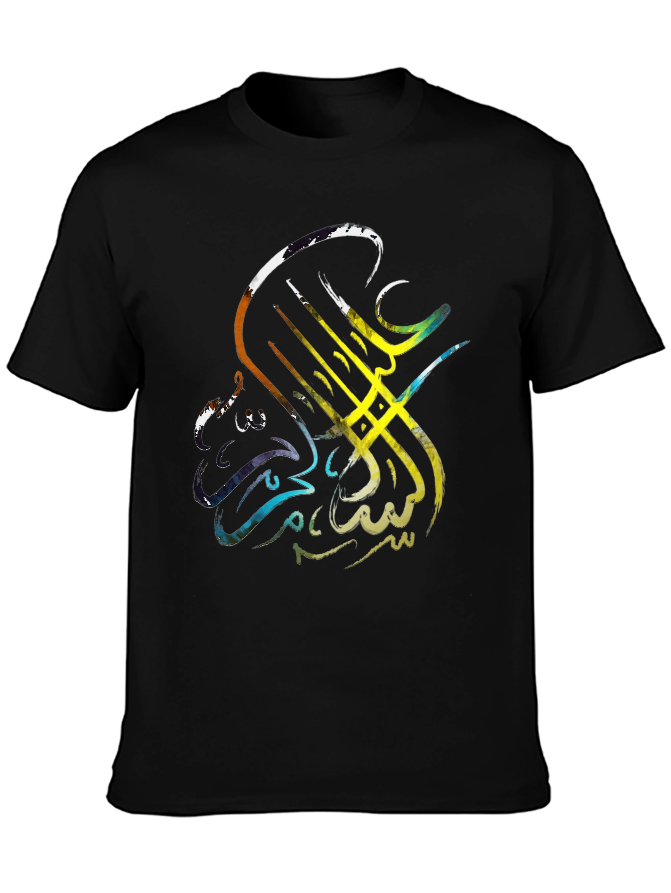 Arabic Calligraphy Mens Black Graphic Tee