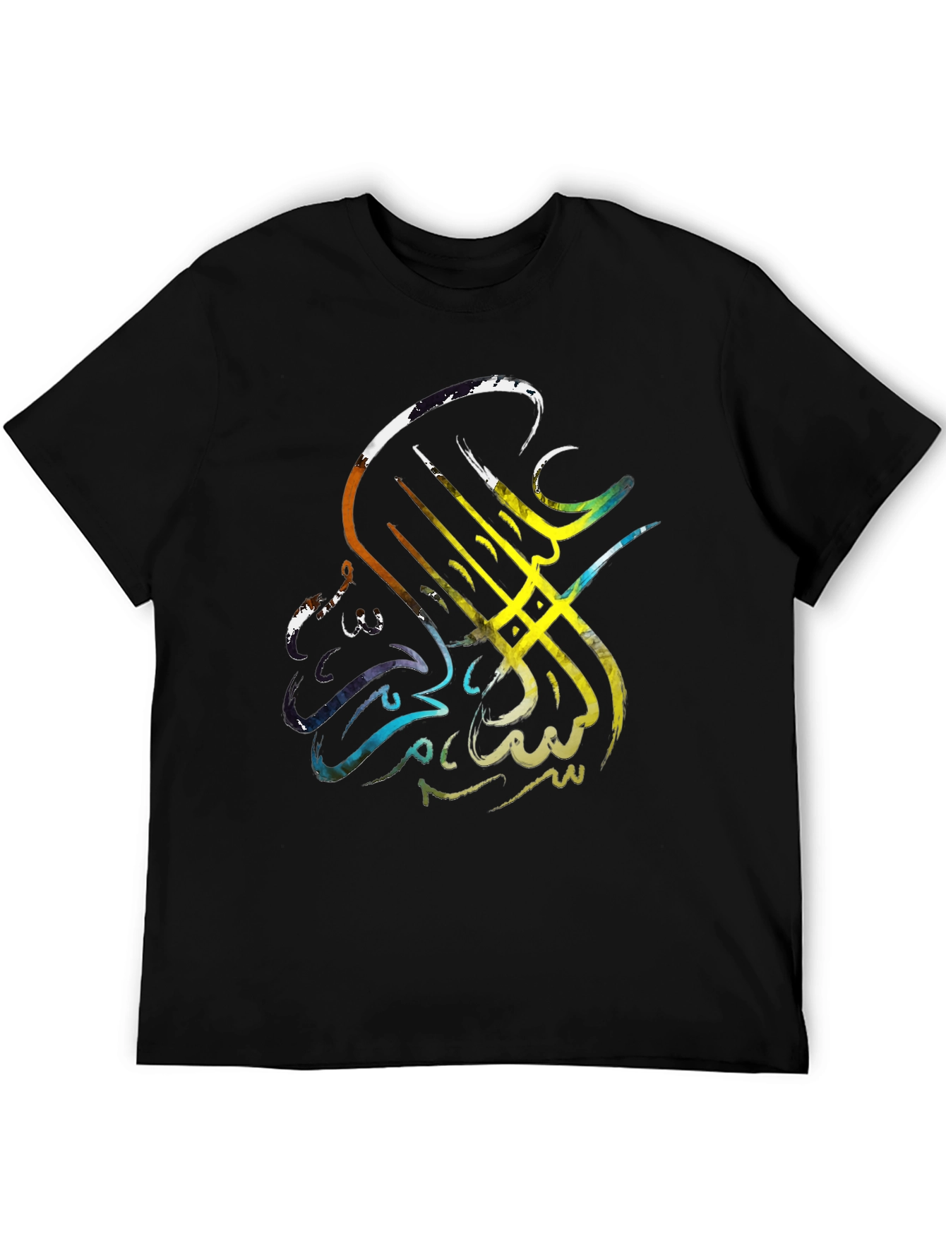 Arabic Calligraphy Mens Black Graphic Tee