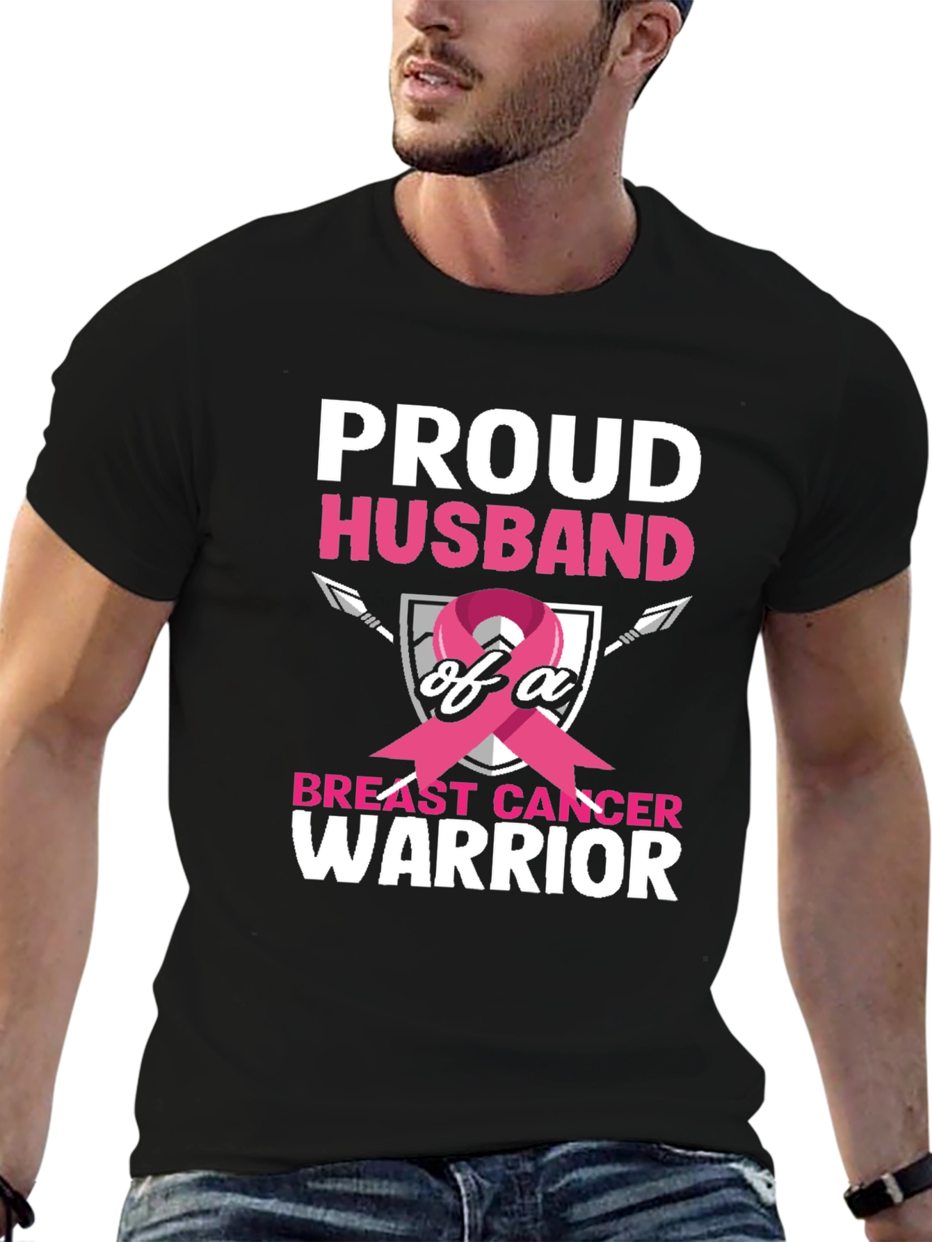 Proud Husband of a Breast Cancer Warrior T-Shirt