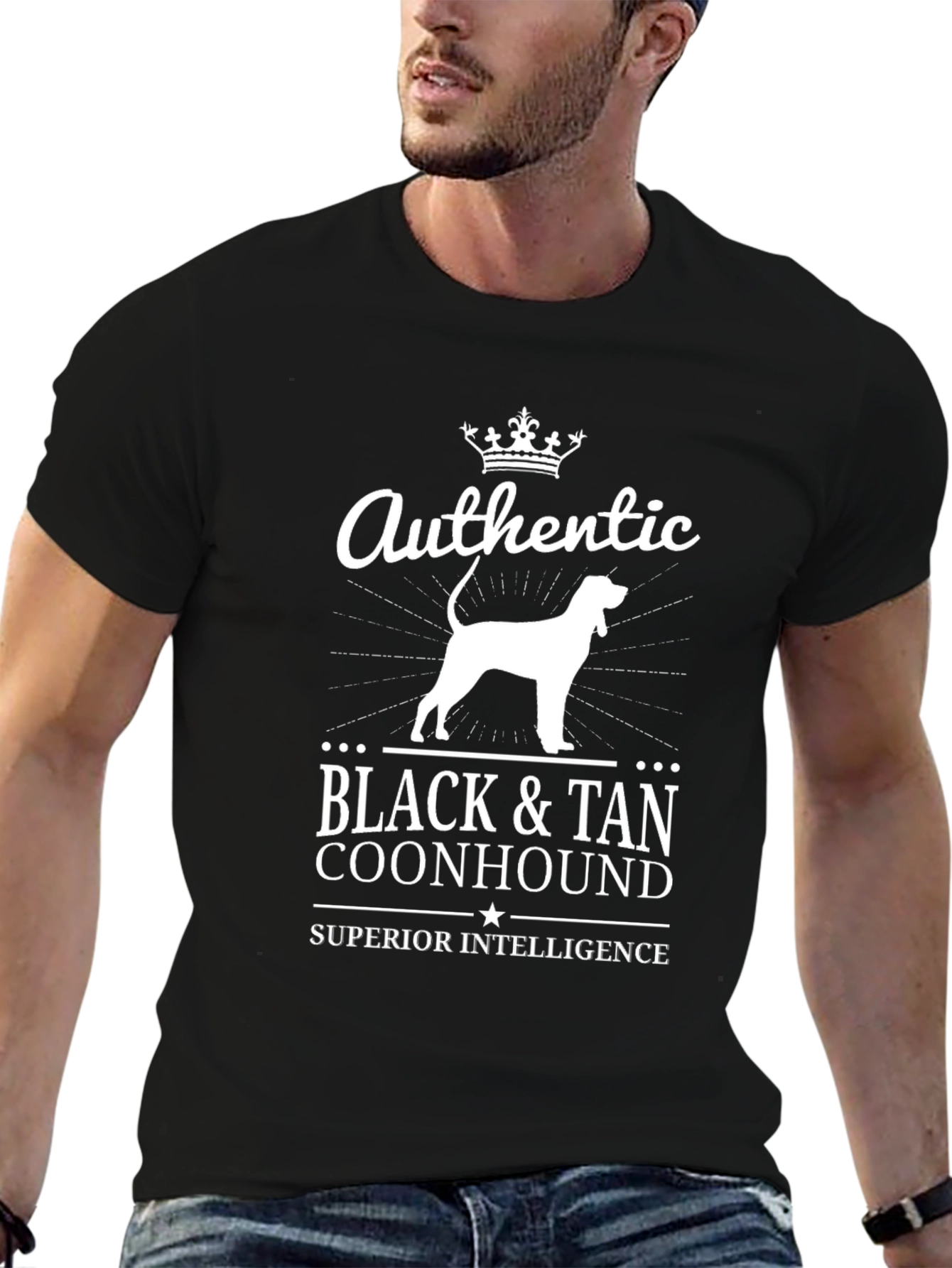 Authentic Black & Tan Coonhound Tee