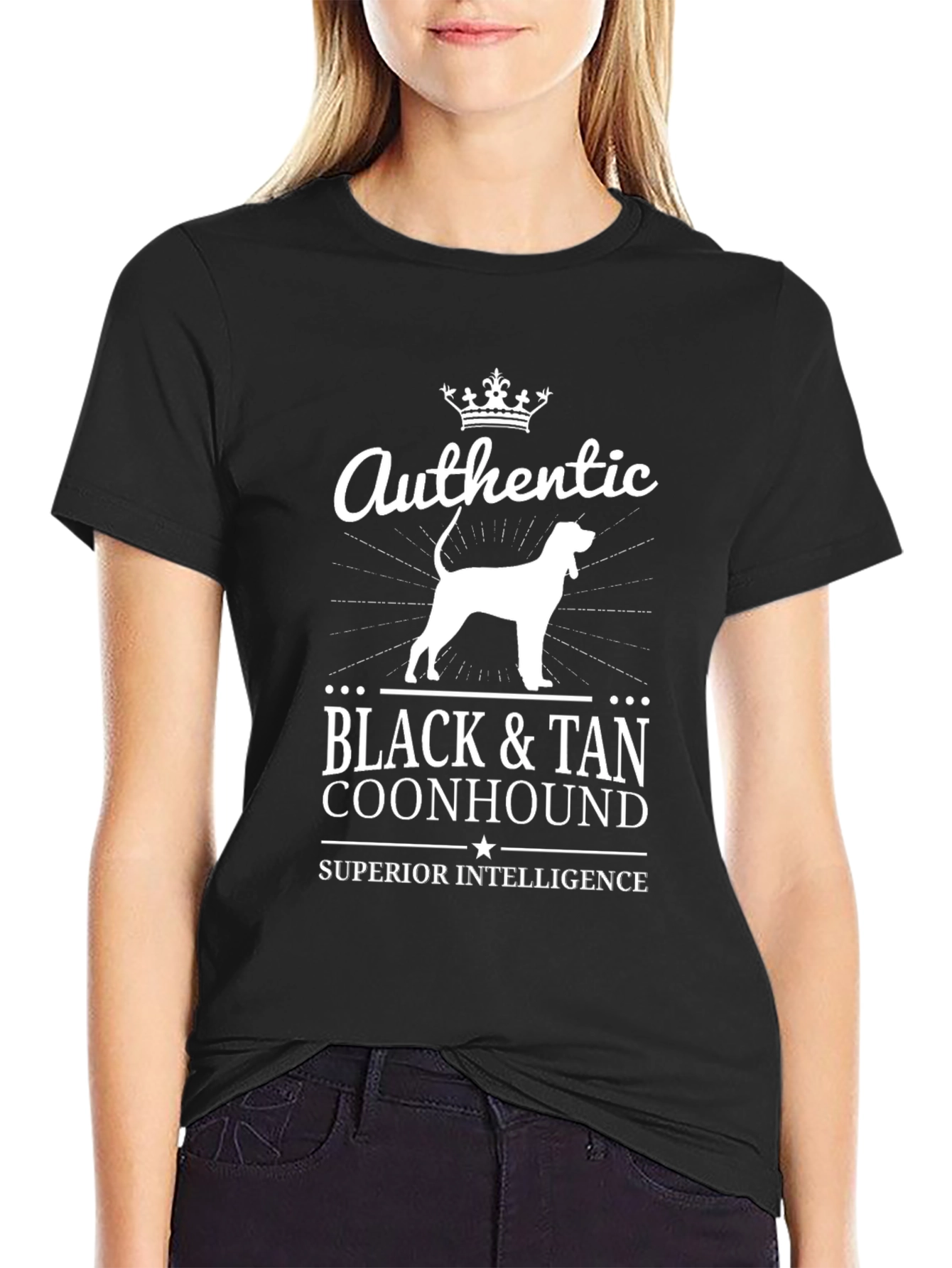 Authentic Black & Tan Coonhound Tee