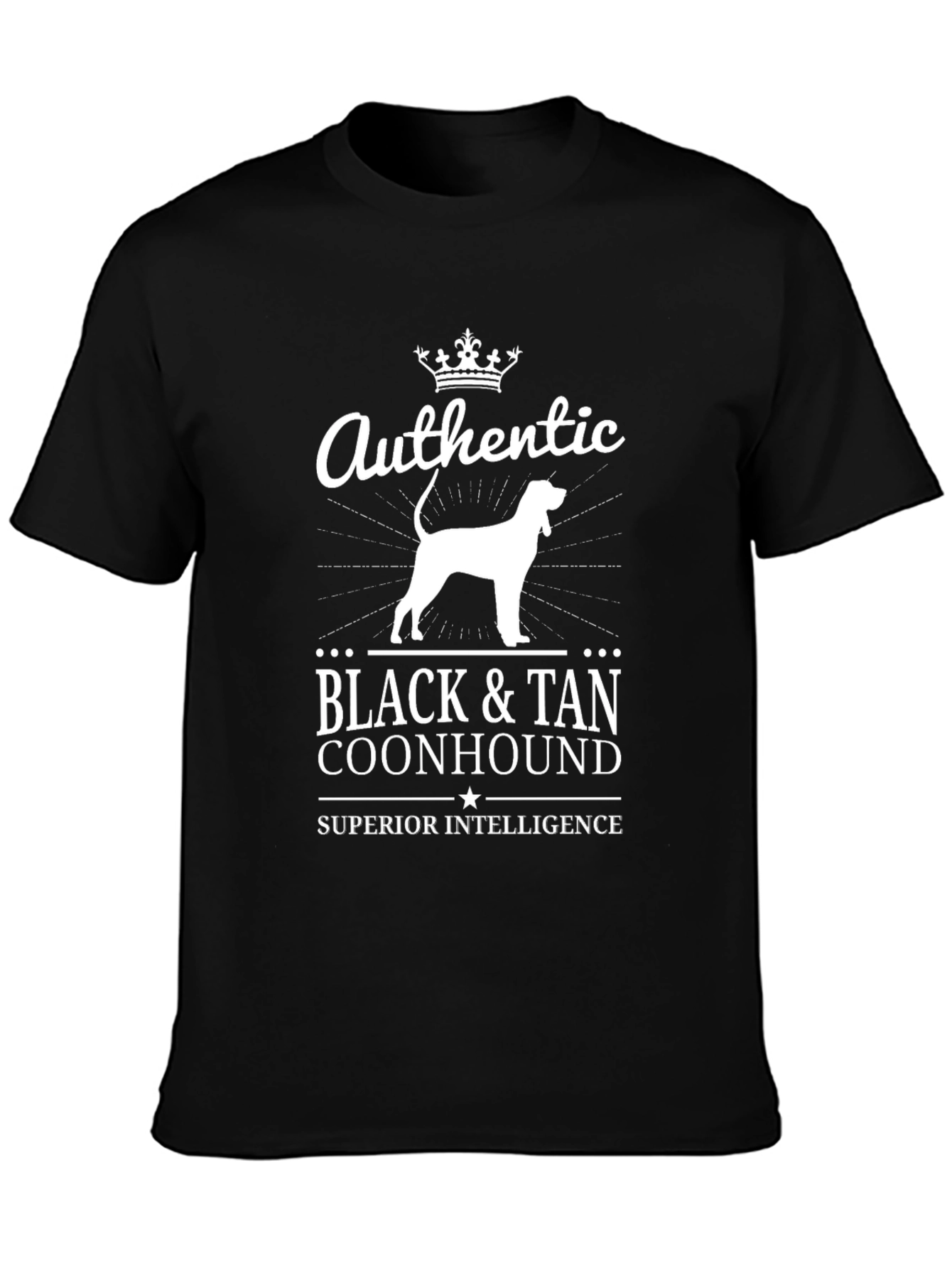 Authentic Black & Tan Coonhound Tee