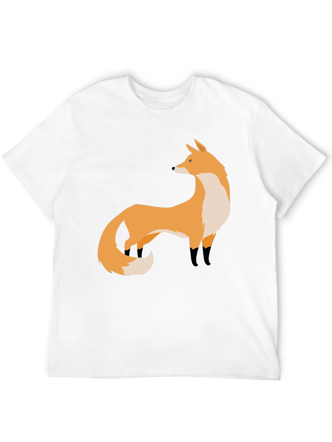 Fox Graphic Black T-Shirt | Stylish Animal Print Tee