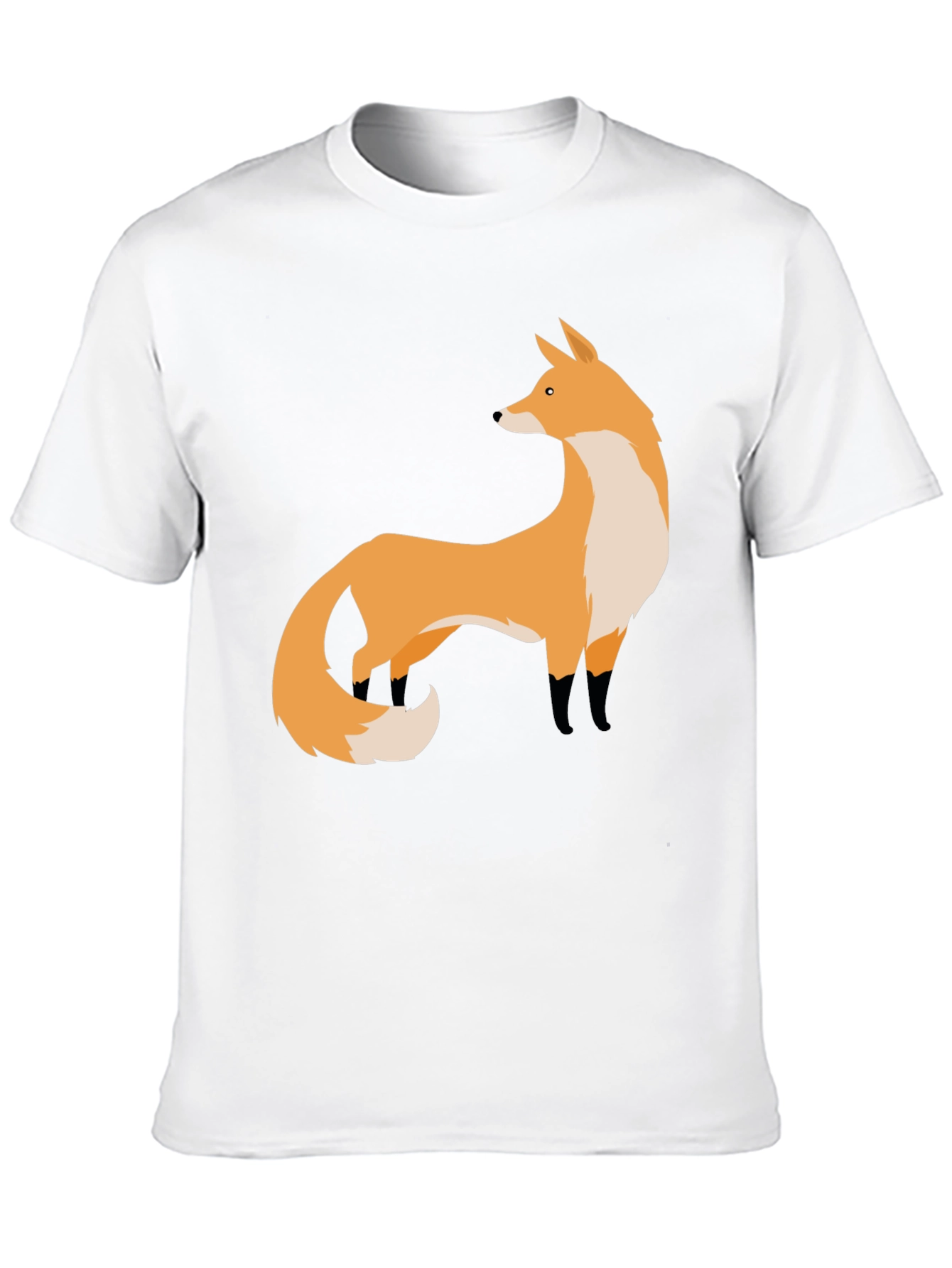 Fox Graphic Black T-Shirt | Stylish Animal Print Tee