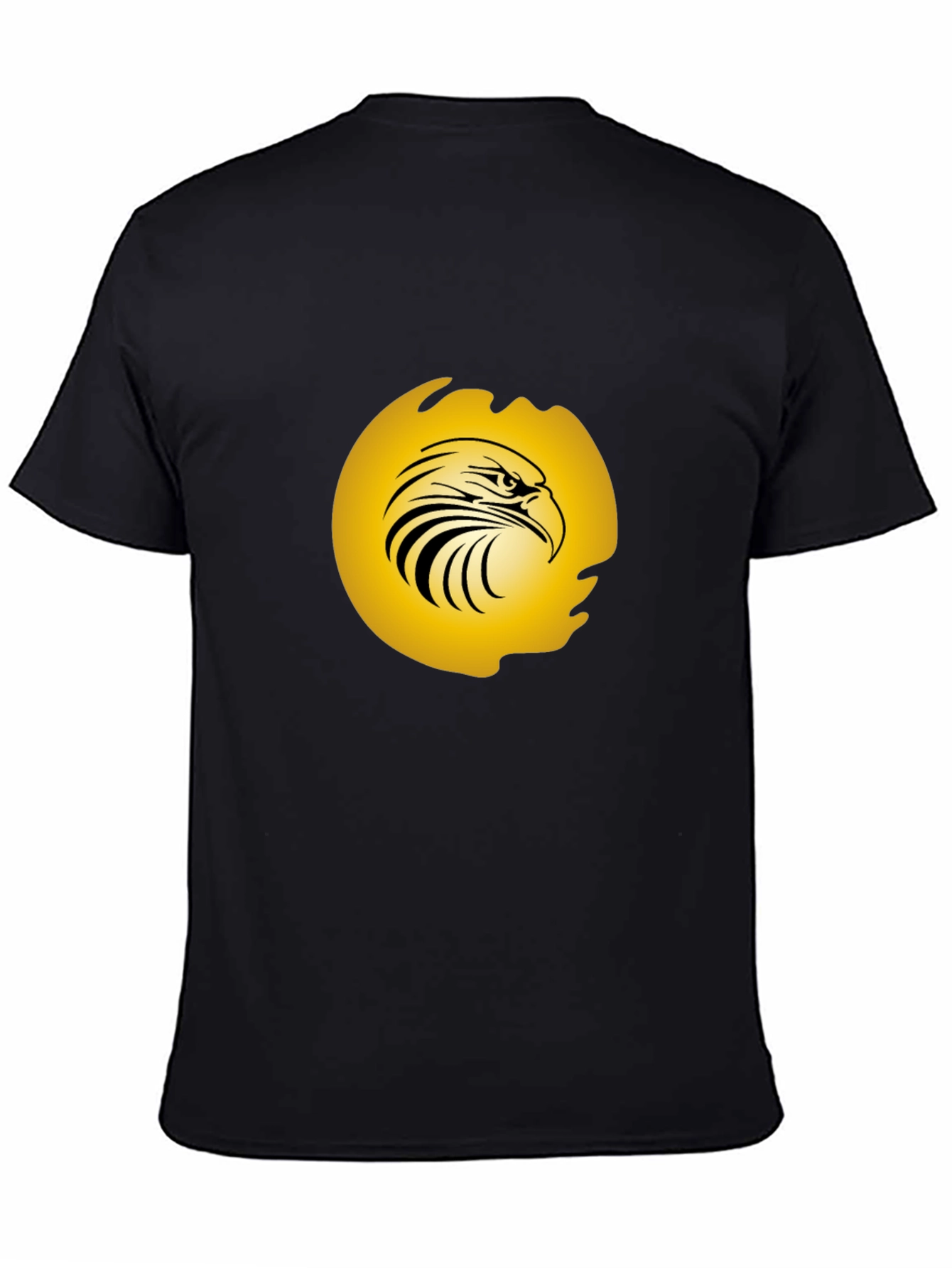 Mens Black Eagle Graphic Tee - Bold & Stylish