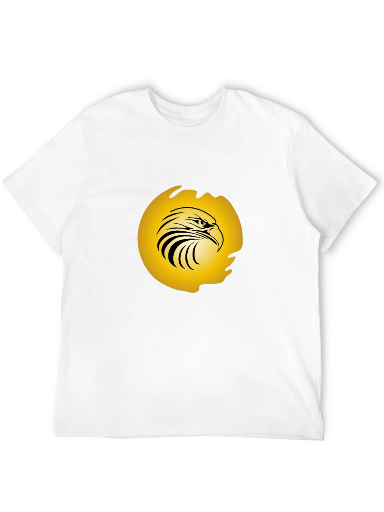 Mens Black Eagle Graphic Tee - Bold & Stylish