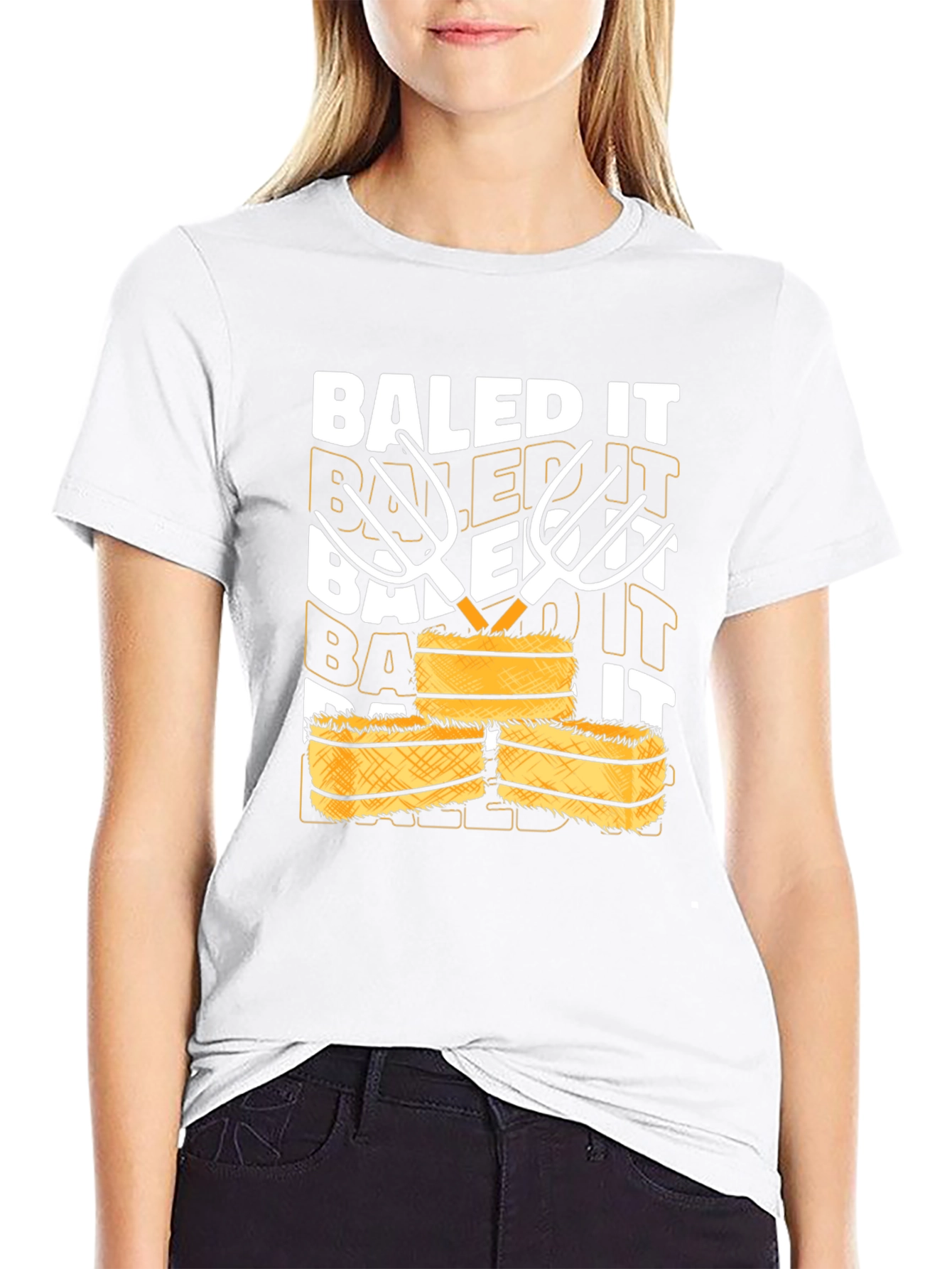 Baled It T-Shirt - Farm Humor Tee