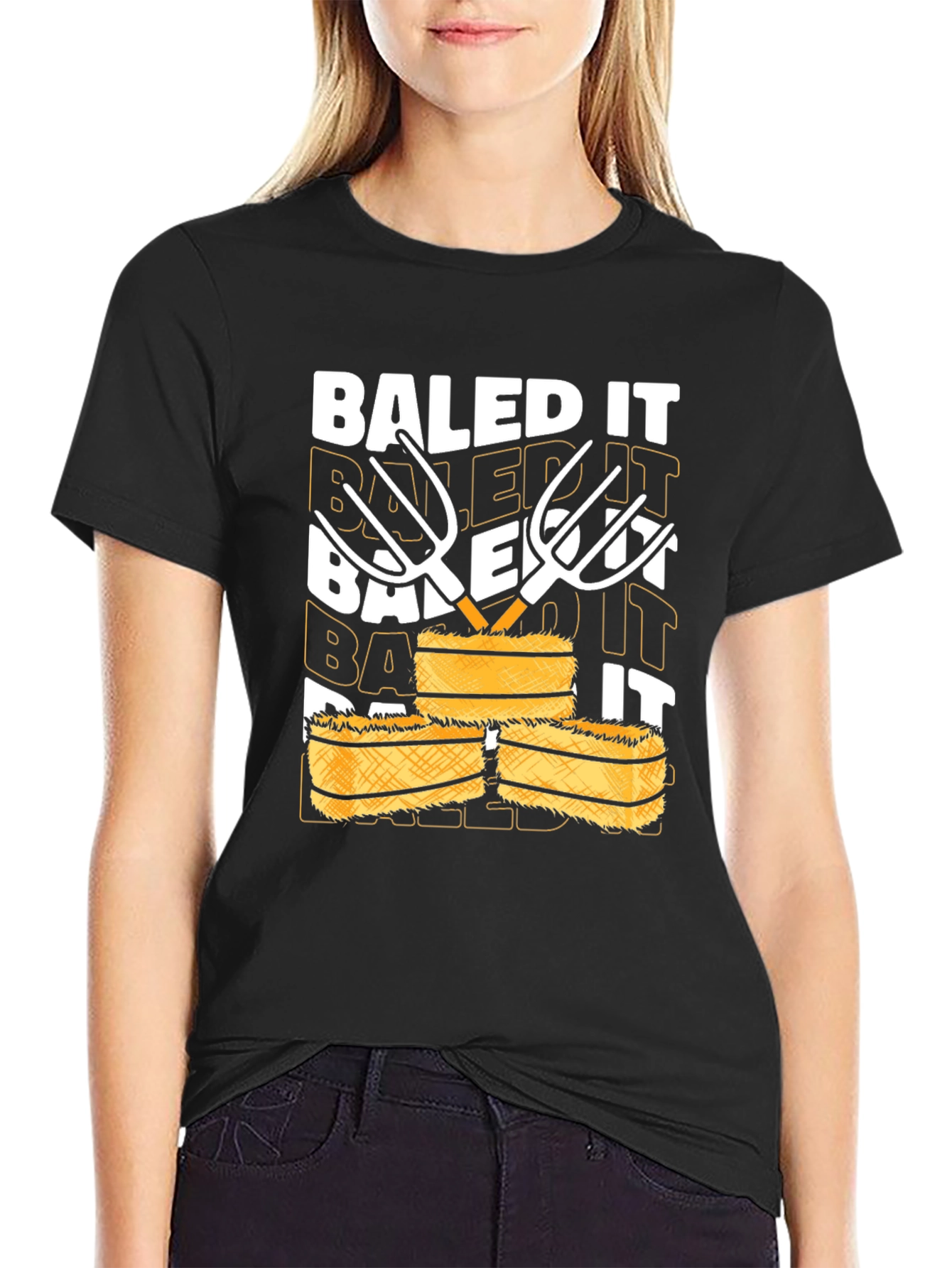 Baled It T-Shirt - Farm Humor Tee