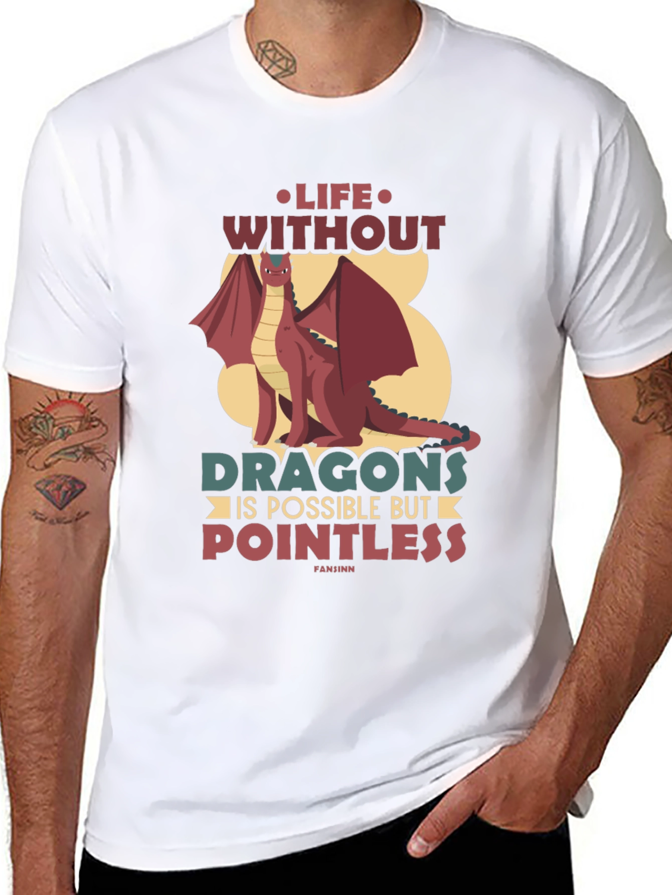 Life Without Dragons T-Shirt - Pointless Tee