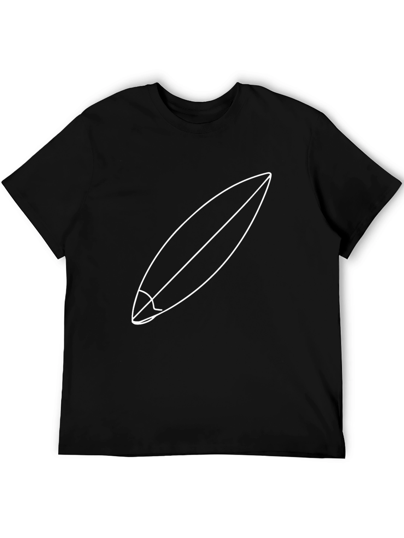 Surfboard Graphic Tee - Minimalist Design