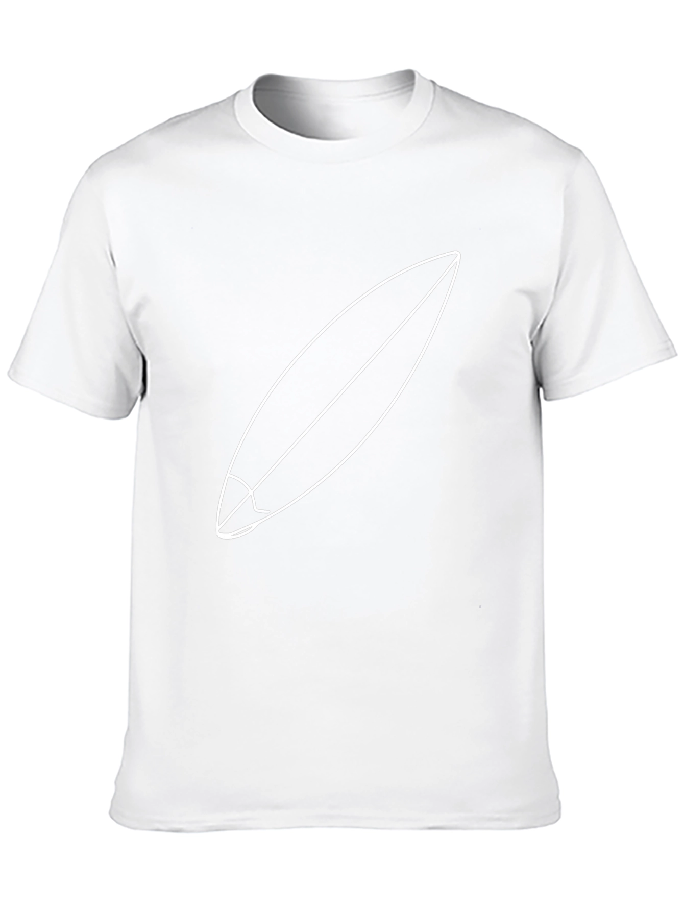 Surfboard Graphic Tee - Minimalist Design