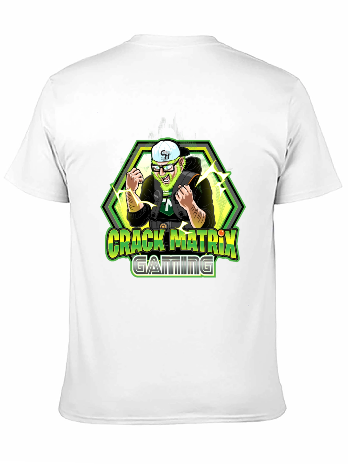 Crack Matrix Gaming Black T-Shirt