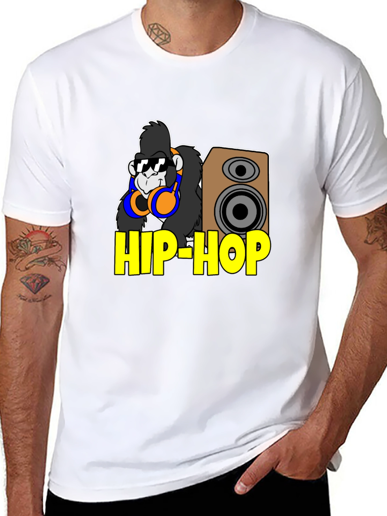 Hip-Hop Gorilla T-Shirt - Cool Cartoon Style