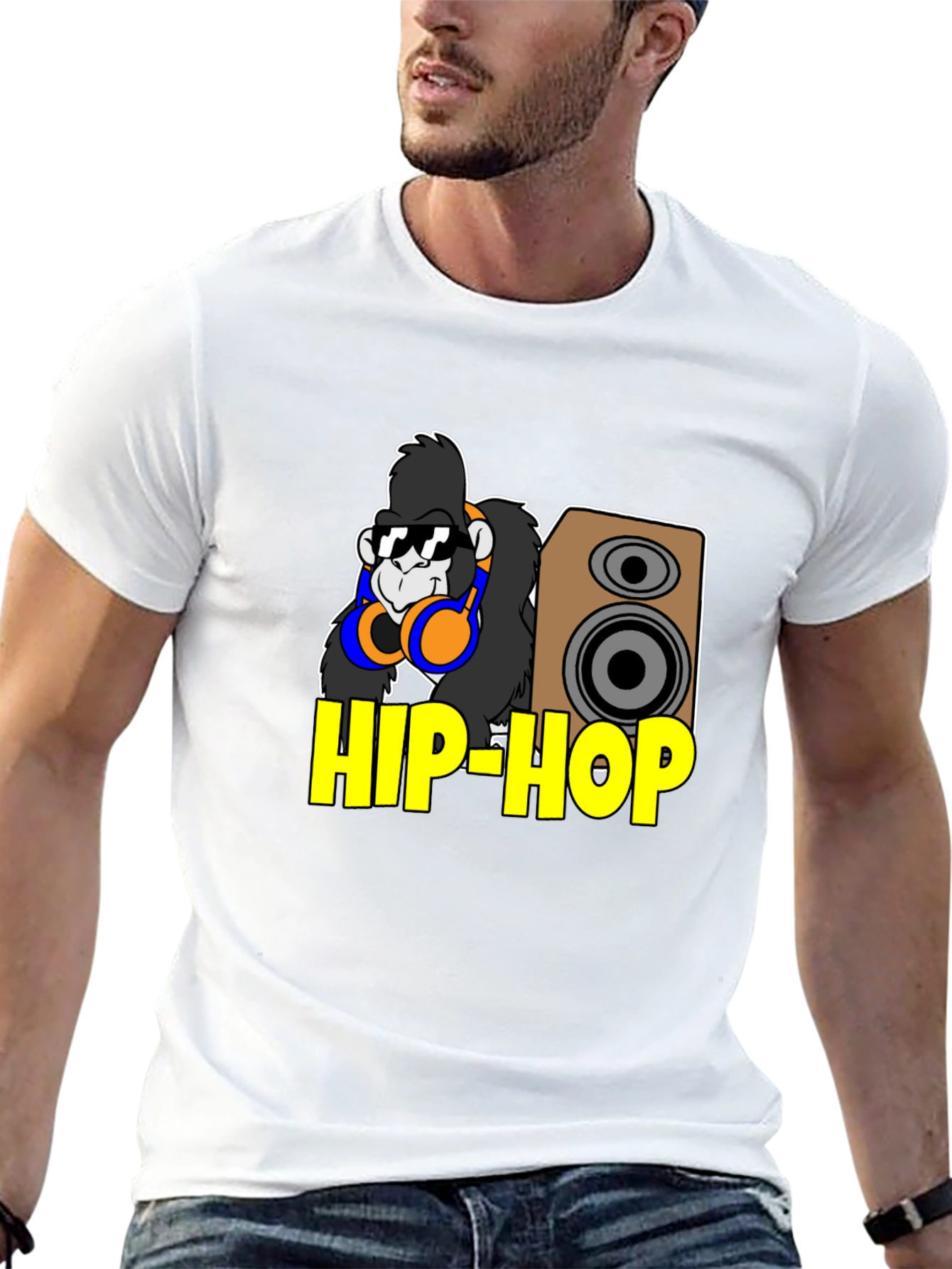 Hip-Hop Gorilla T-Shirt - Cool Cartoon Style