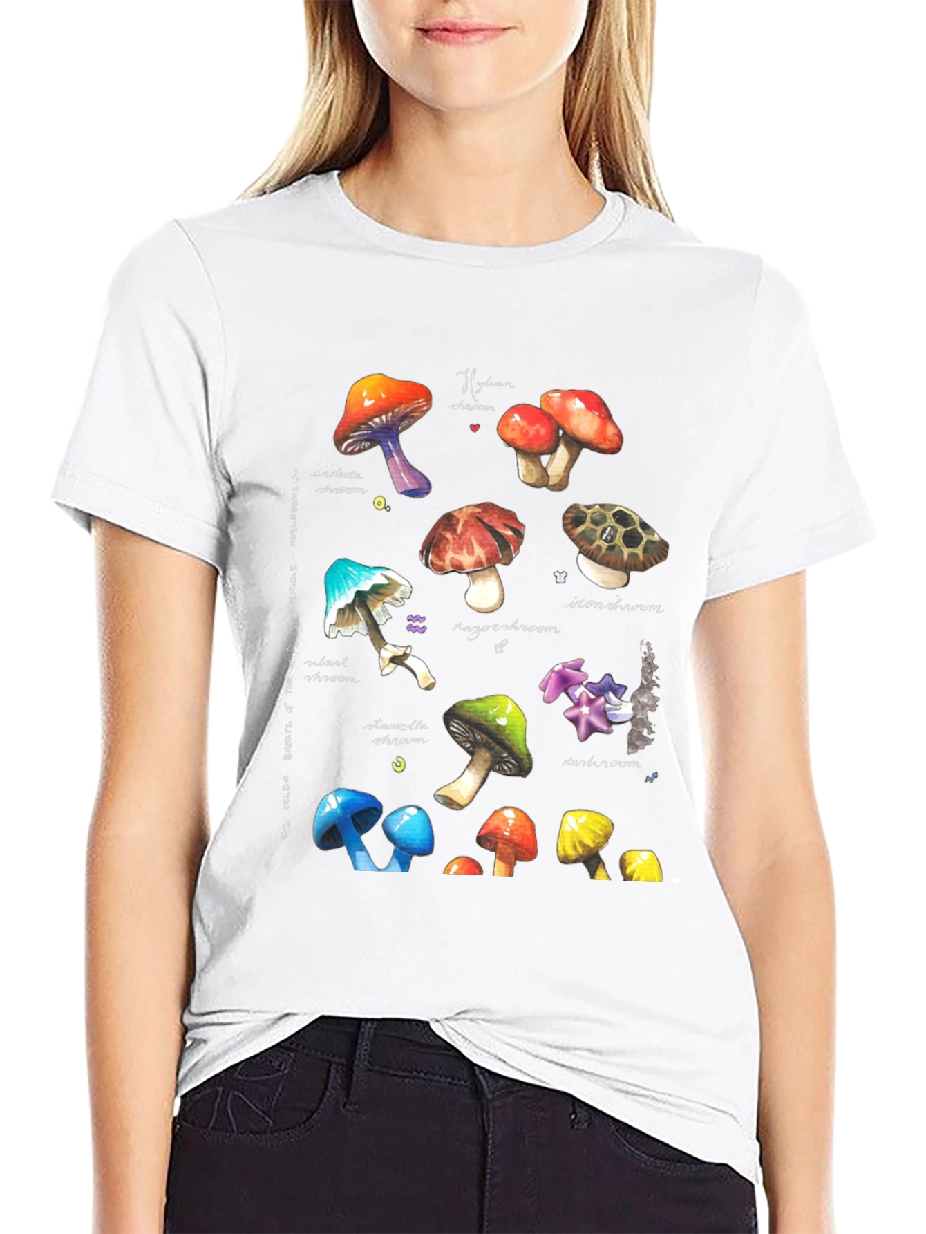 Watercolor Mushroom Graphic Tee