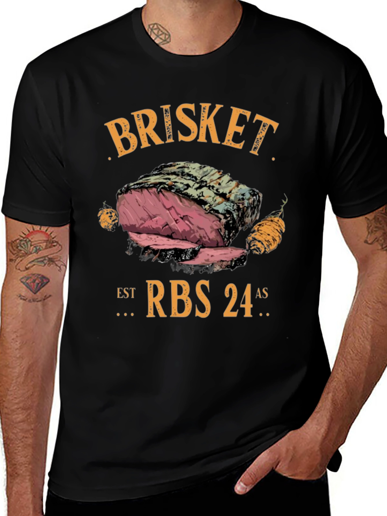 Brisket RBS 24 Black Graphic Tee