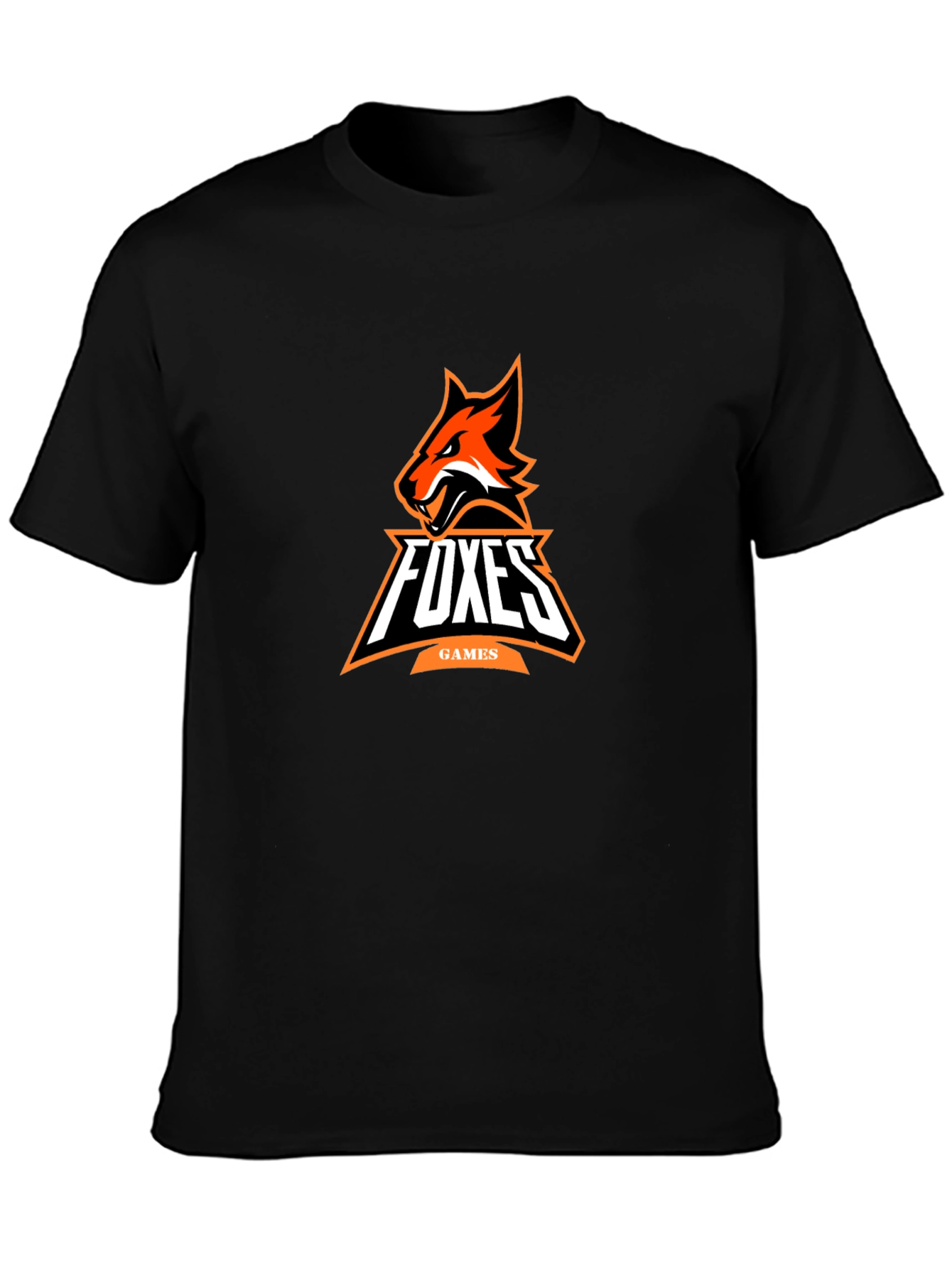 Foxes Games Black Graphic Tee