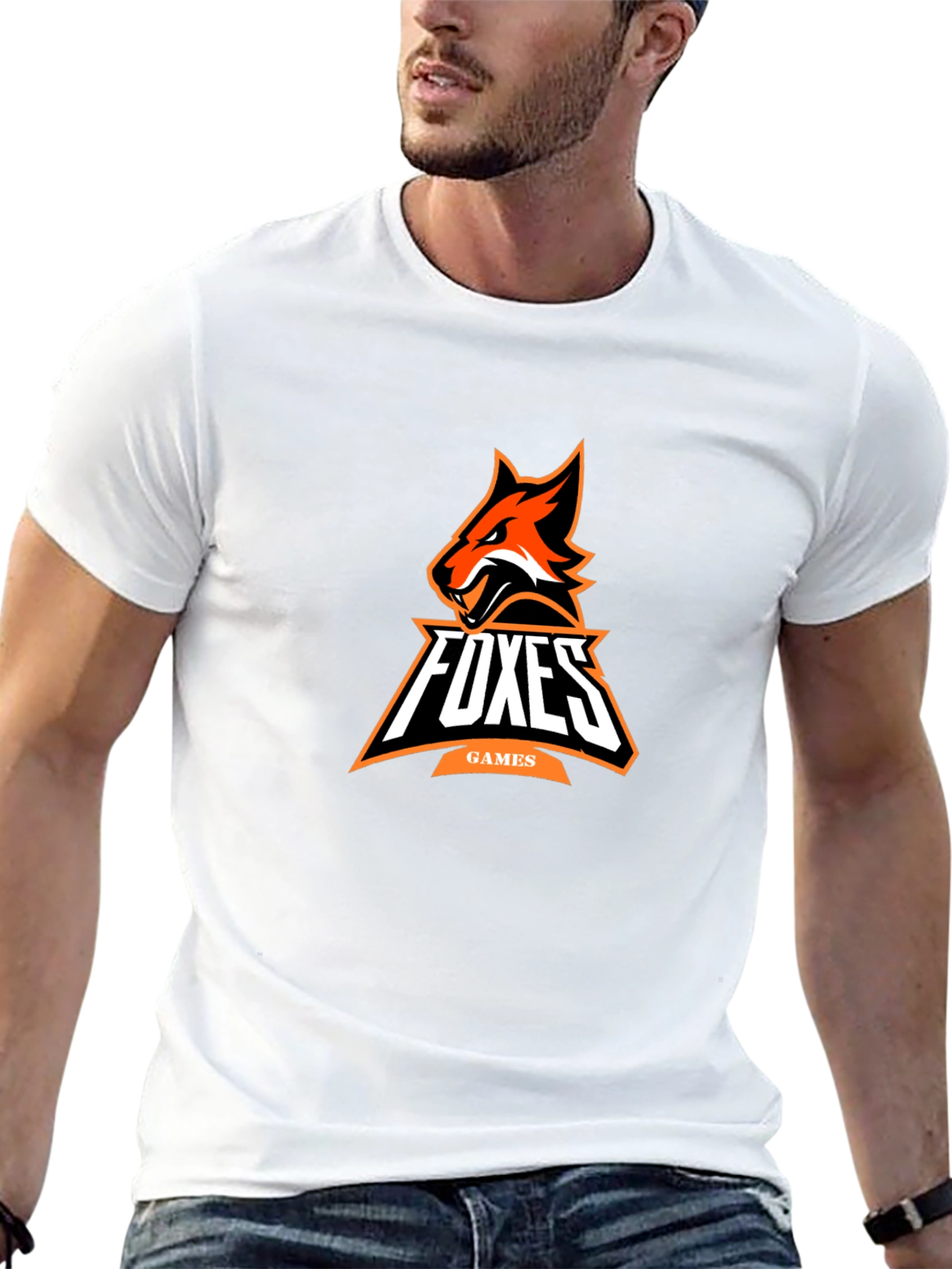 Foxes Games Black Graphic Tee