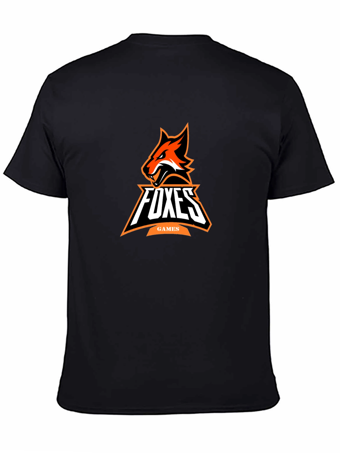 Foxes Games Black Graphic Tee