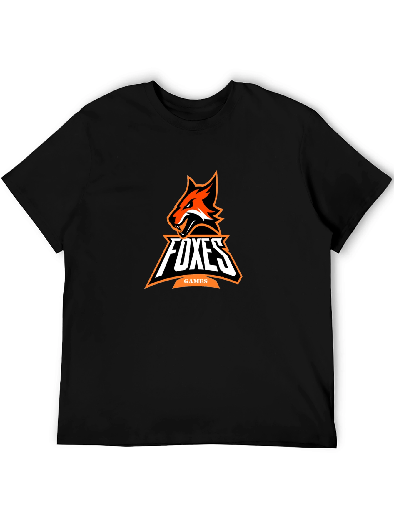 Foxes Games Black Graphic Tee