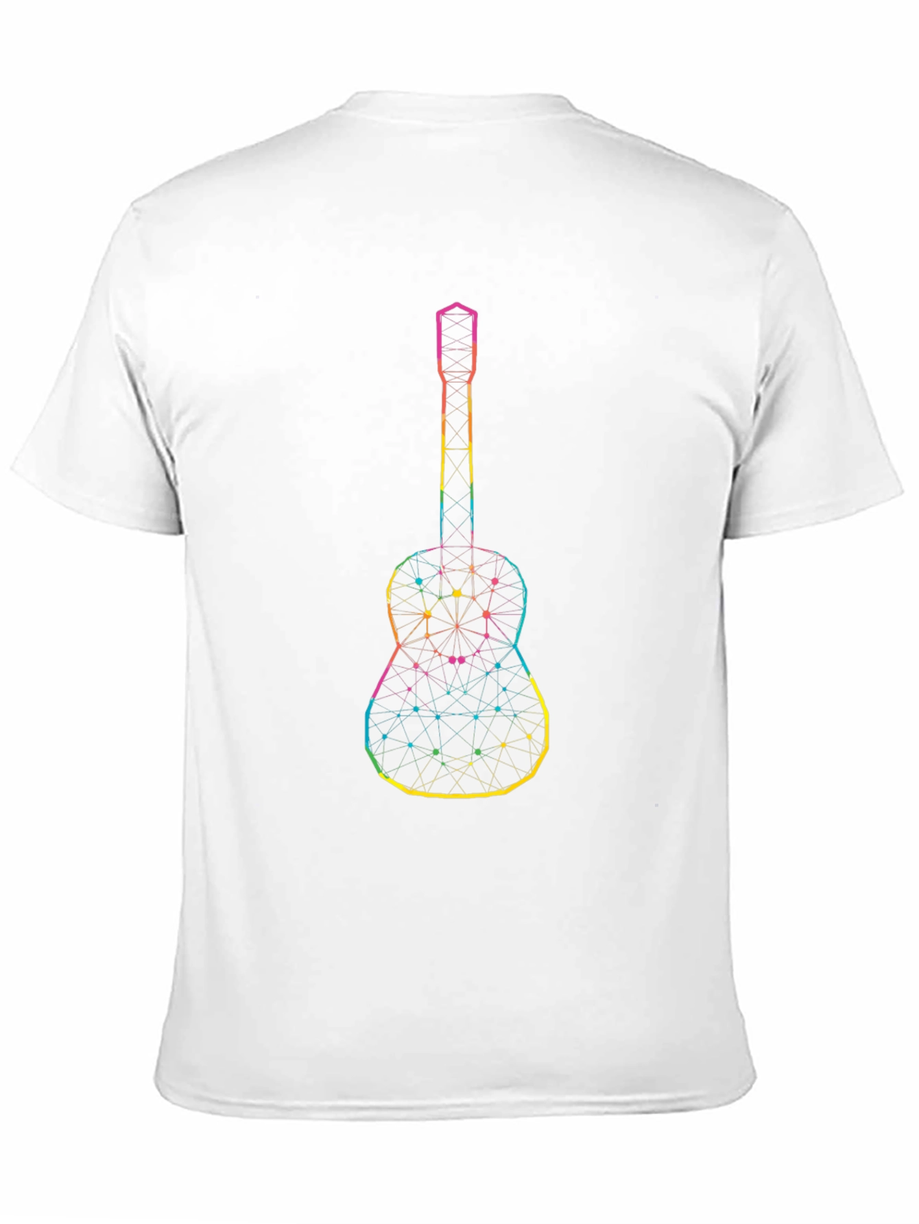 Geometric Guitar Graphic Black Tee