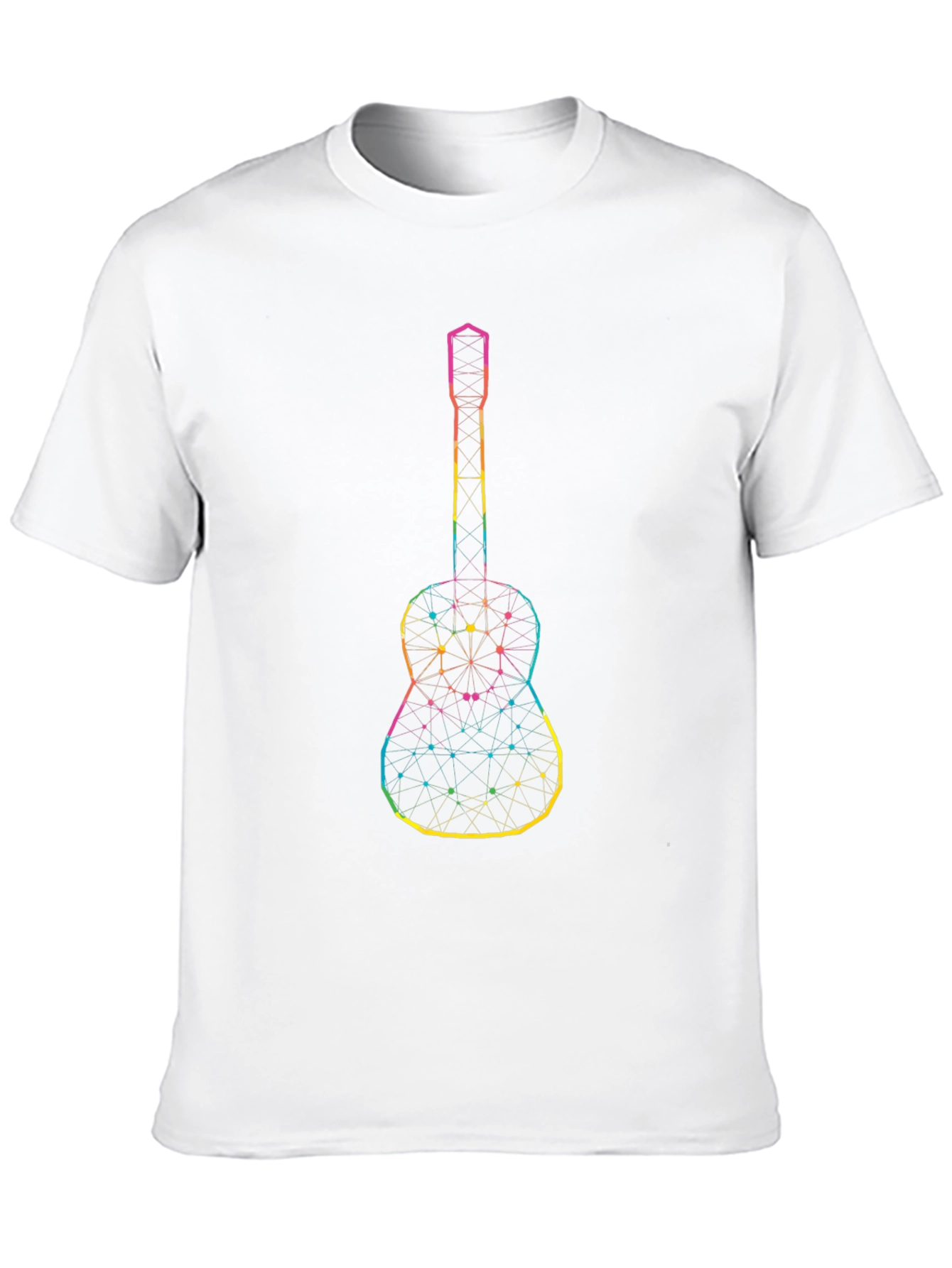 Geometric Guitar Graphic Black Tee