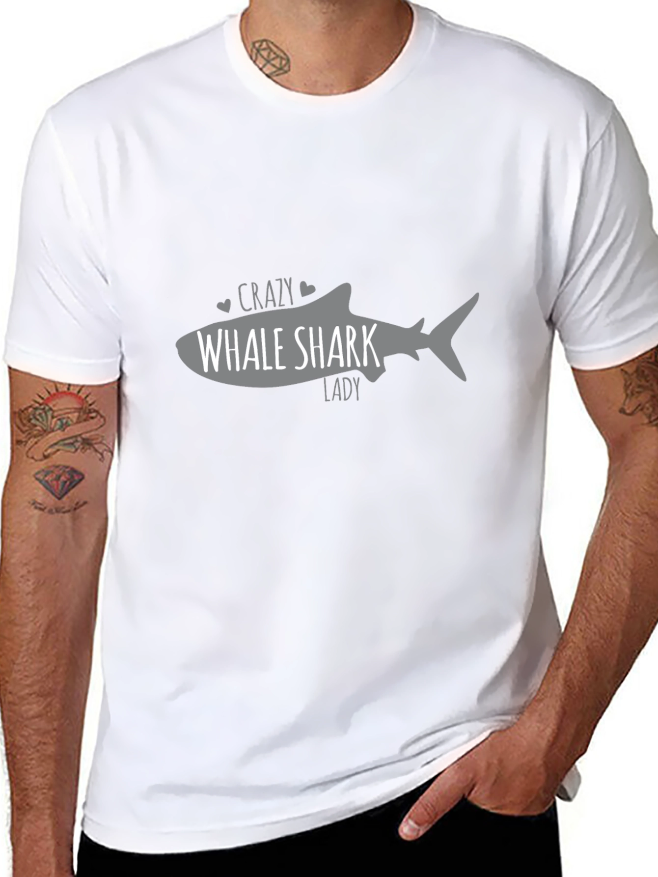 Crazy Whale Shark Lady T-Shirt