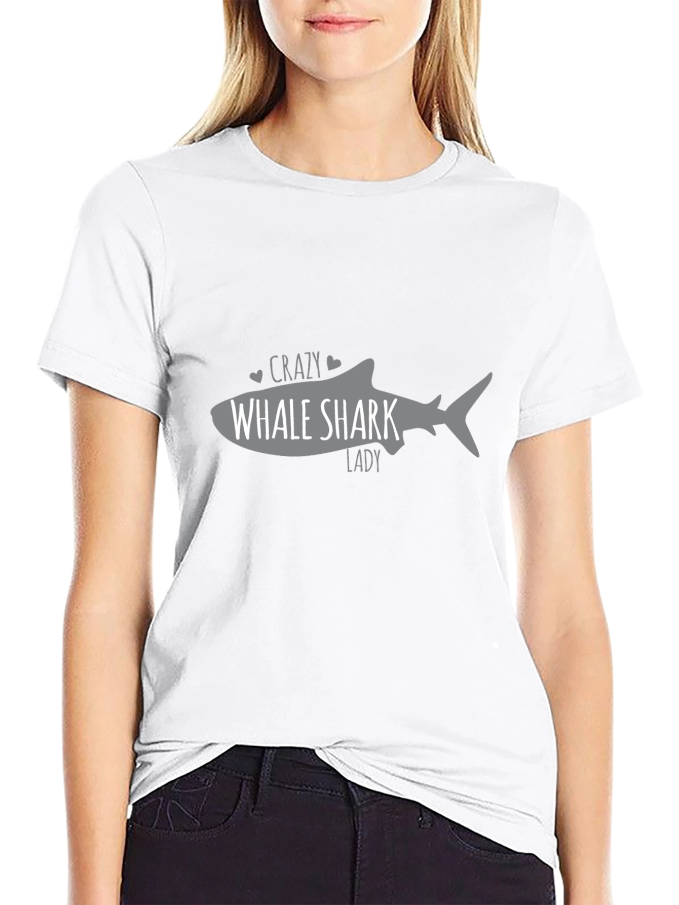 Crazy Whale Shark Lady T-Shirt