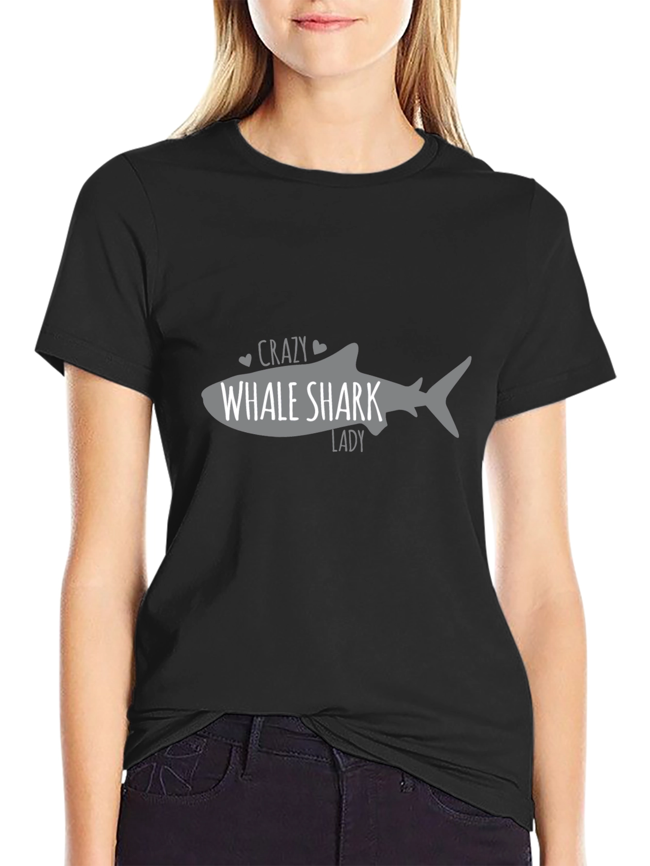 Crazy Whale Shark Lady T-Shirt