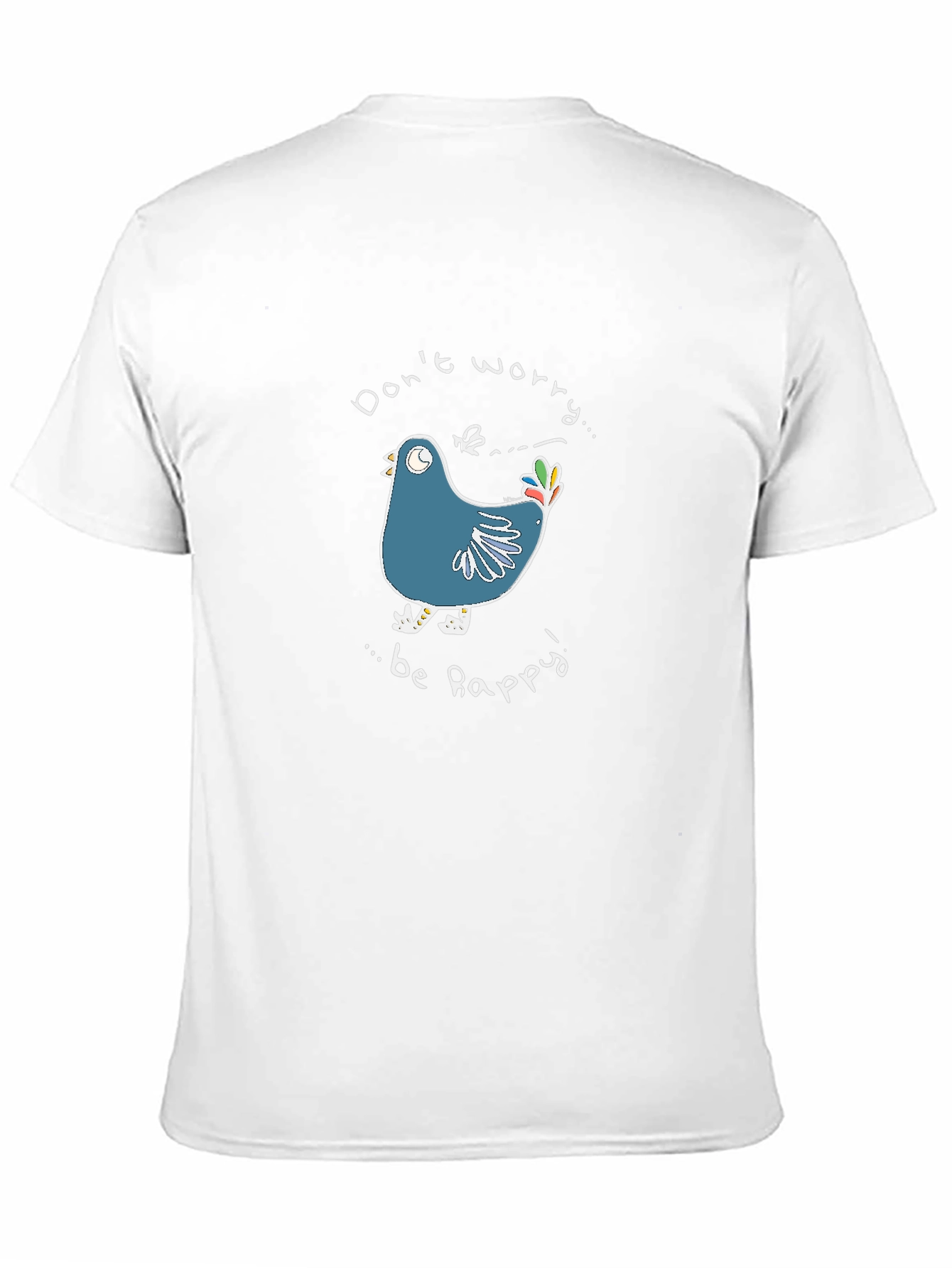 Dont Worry Be Happy Bird Graphic Tee
