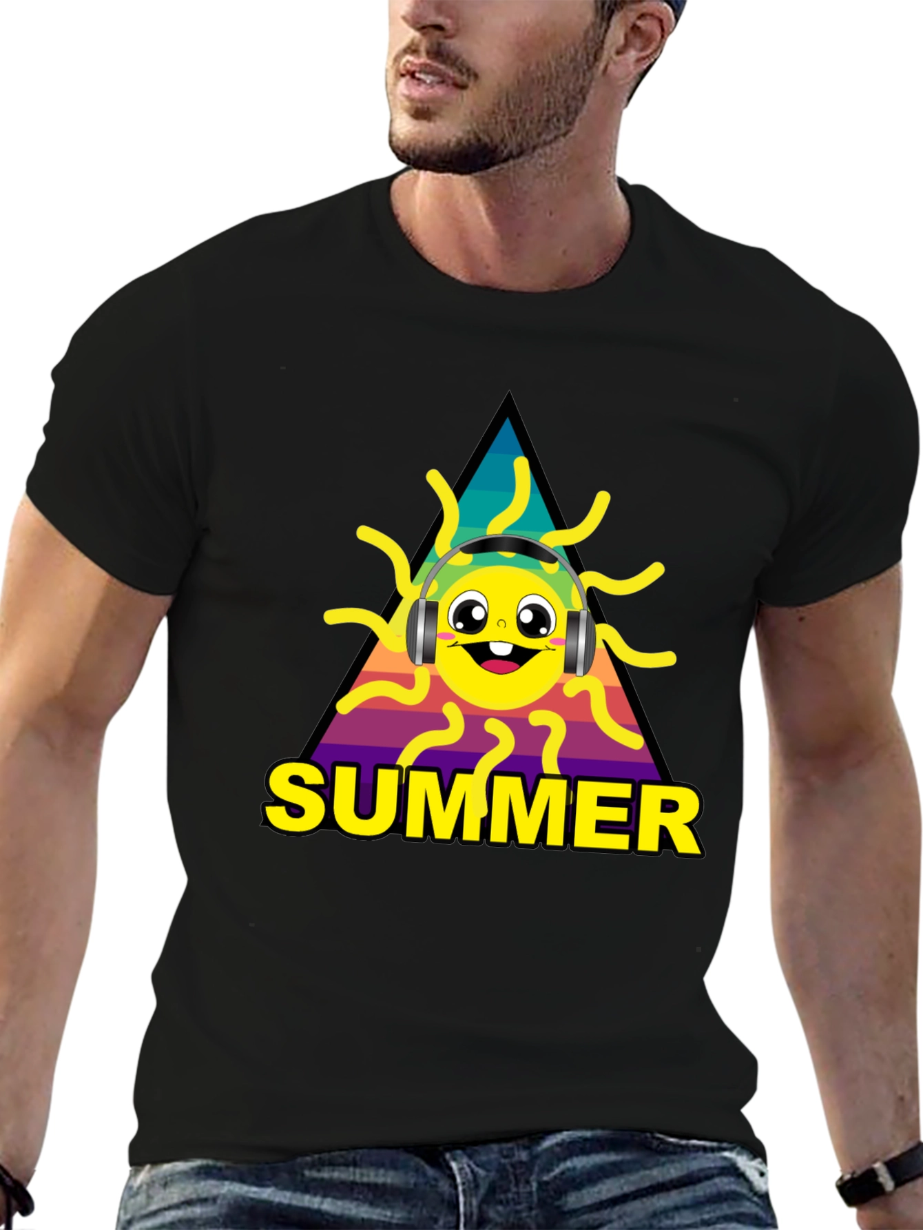 Summer Sun Graphic Tee - Music Lovers Style