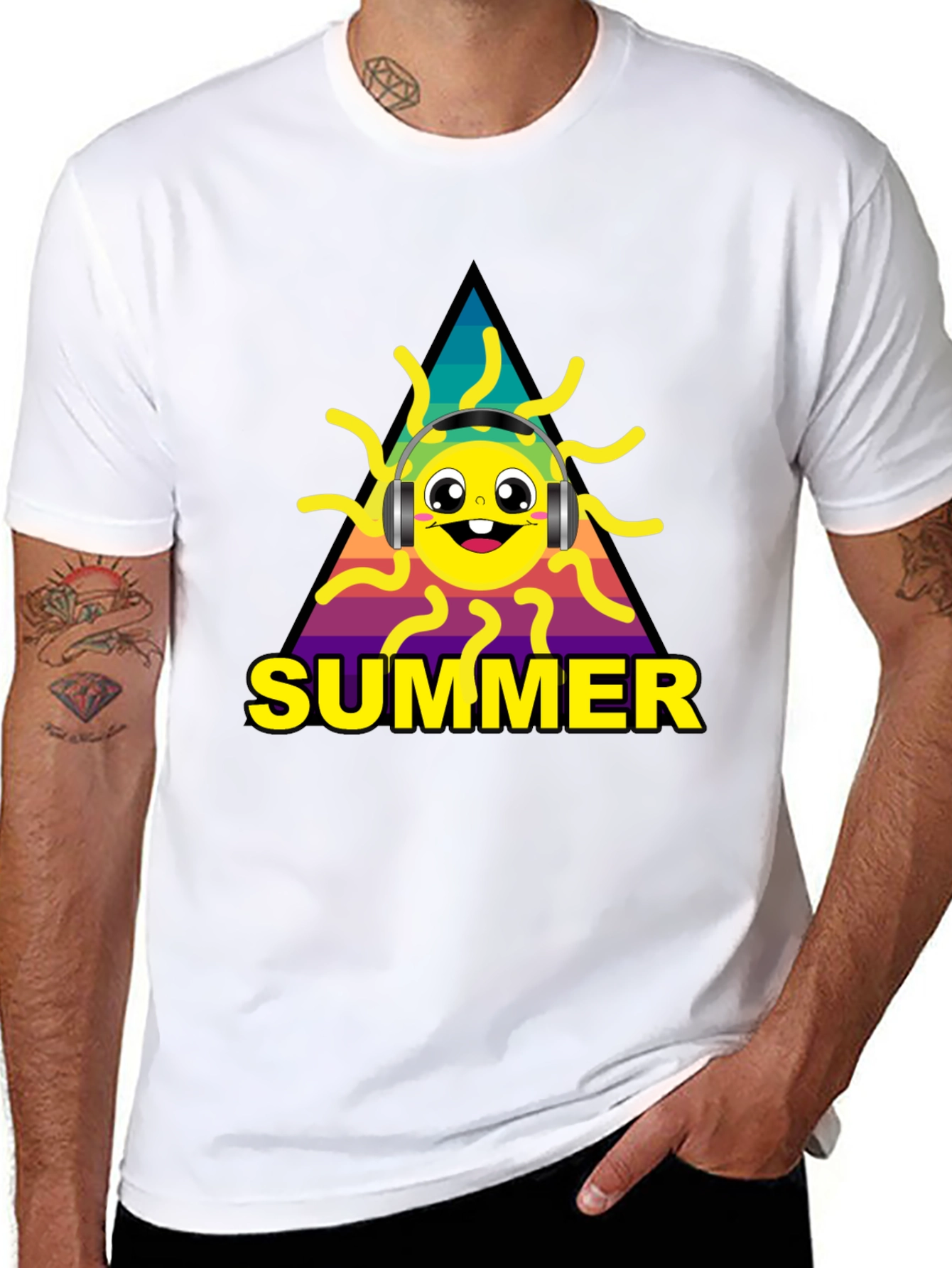Summer Sun Graphic Tee - Music Lovers Style