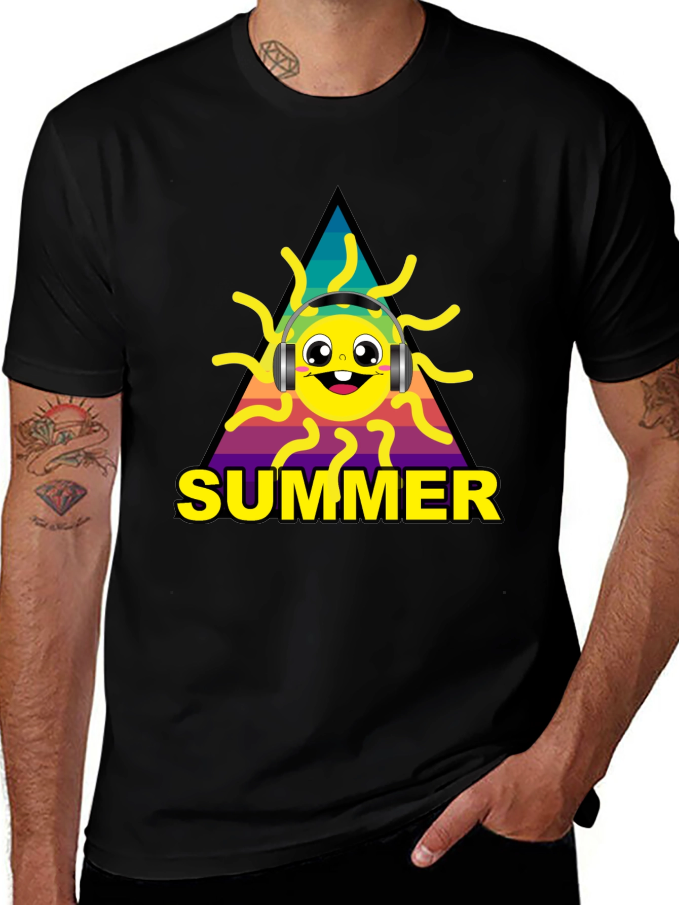 Summer Sun Graphic Tee - Music Lovers Style