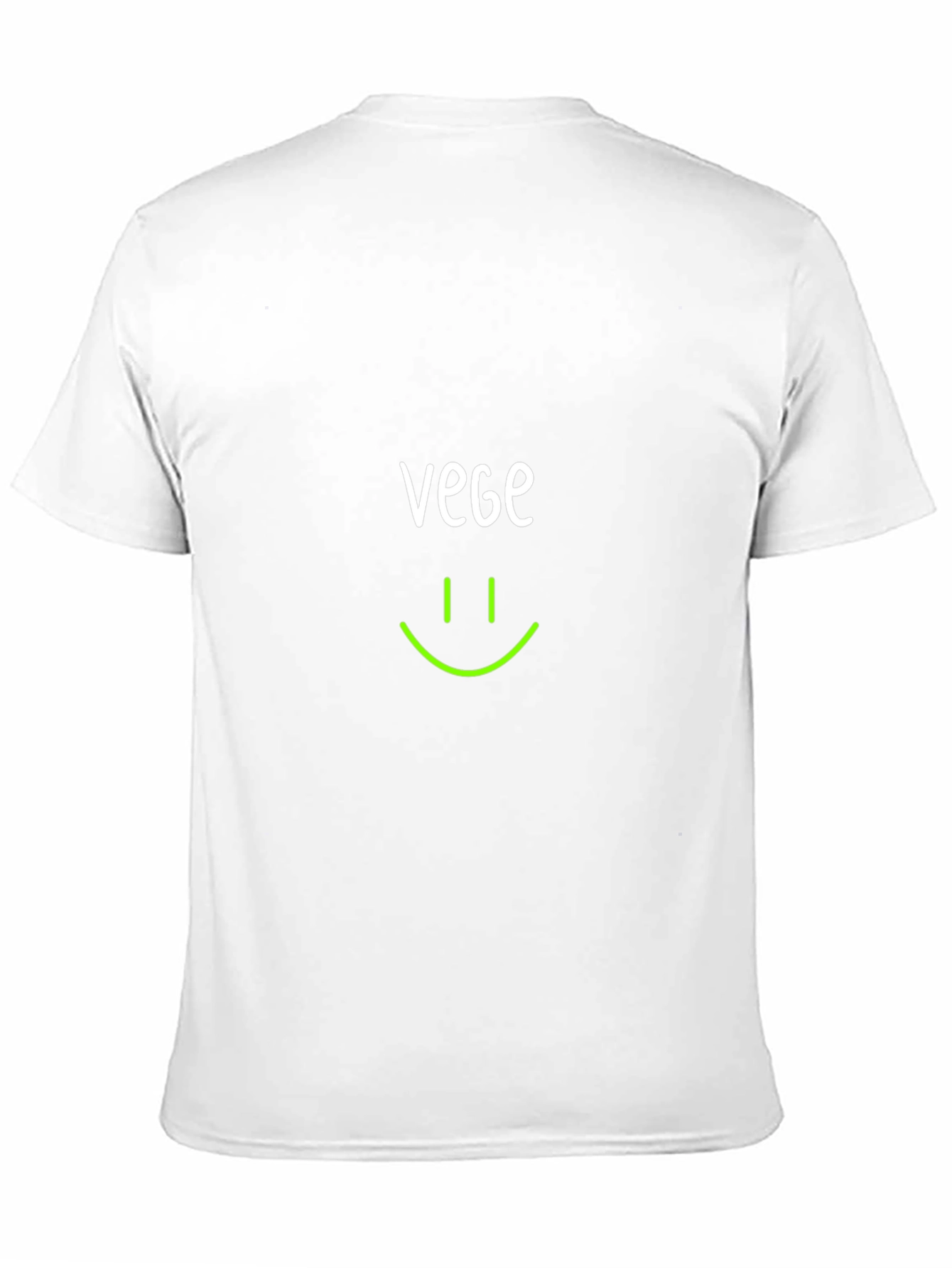 Vegan Smile T-Shirt -  Black Crew Neck