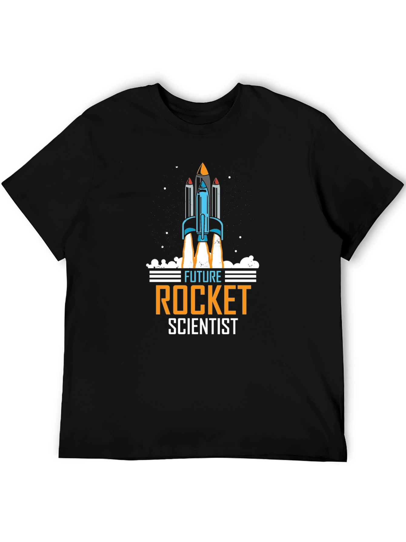 Future Rocket Scientist Graphic T-Shirt - Black