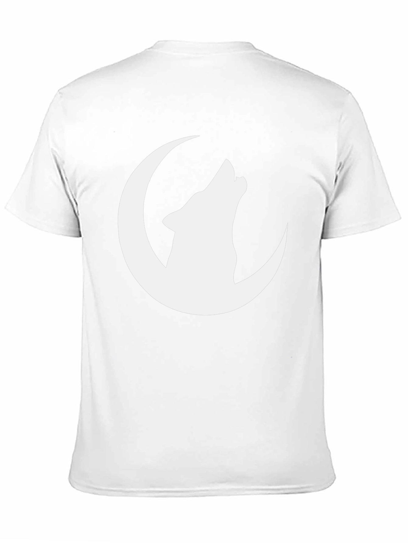Wolf Moon Graphic Tee - Black Cotton T-Shirt