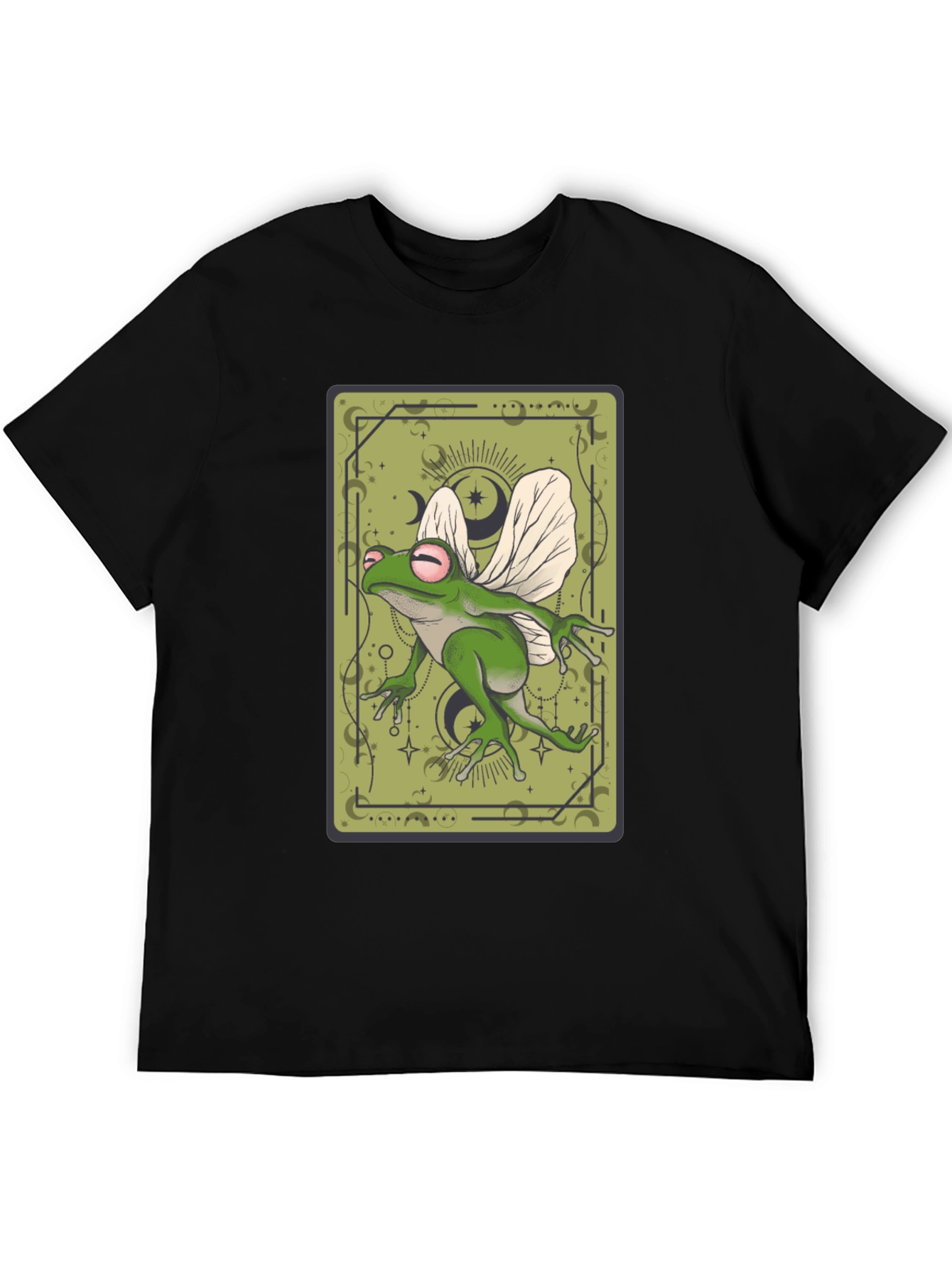 Whimsical Frog Tarot Card Graphic Tee