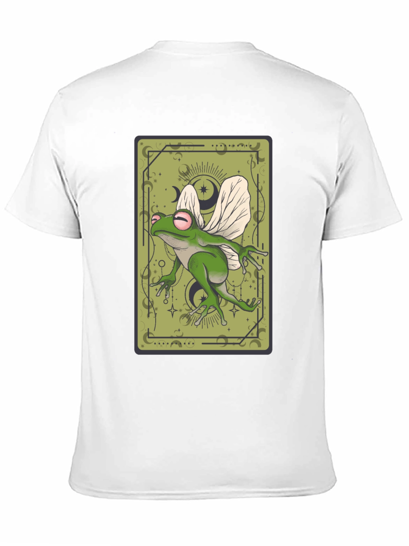 Whimsical Frog Tarot Card Graphic Tee
