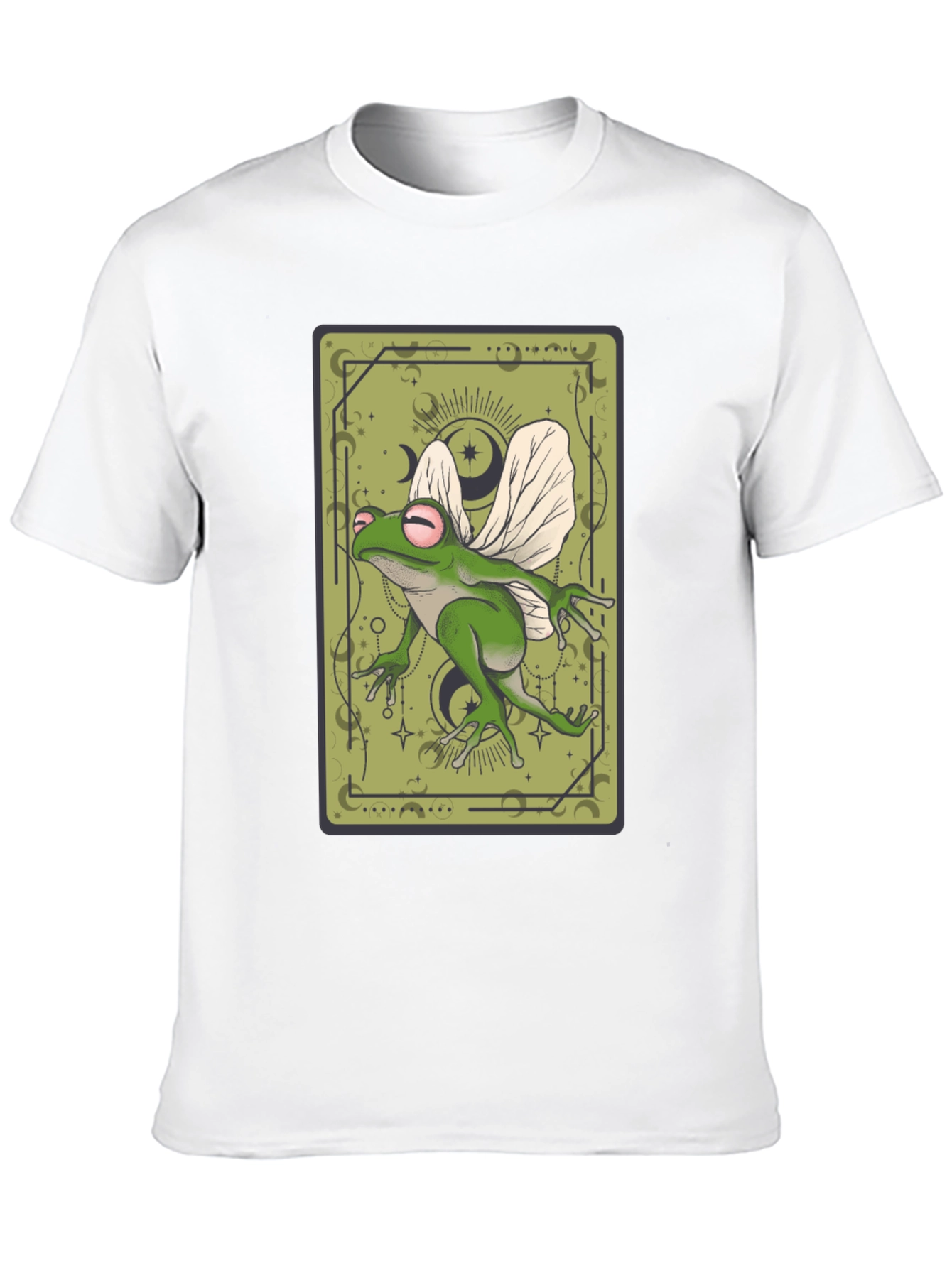 Whimsical Frog Tarot Card Graphic Tee