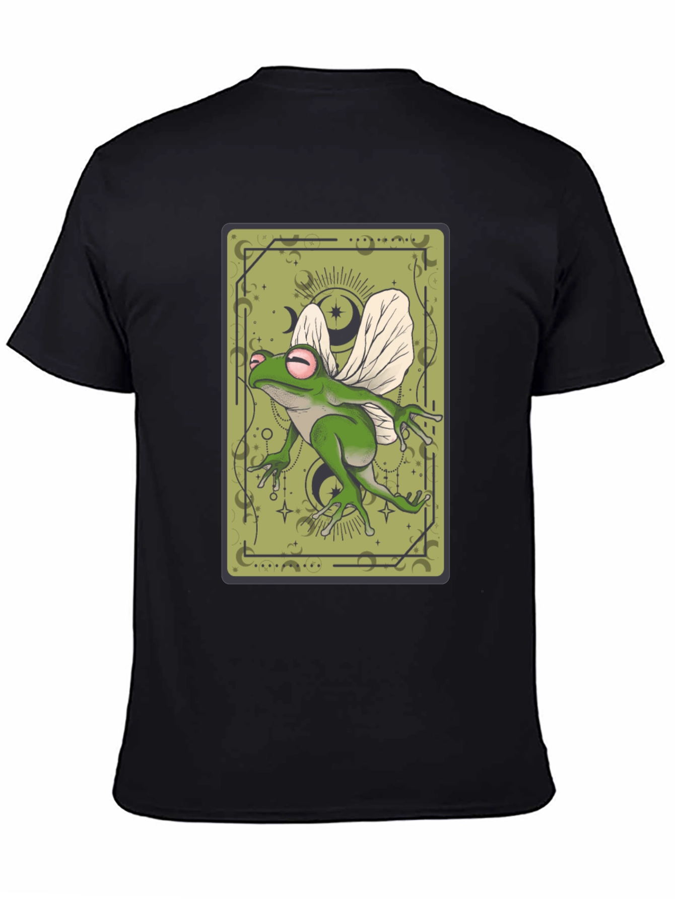Whimsical Frog Tarot Card Graphic Tee