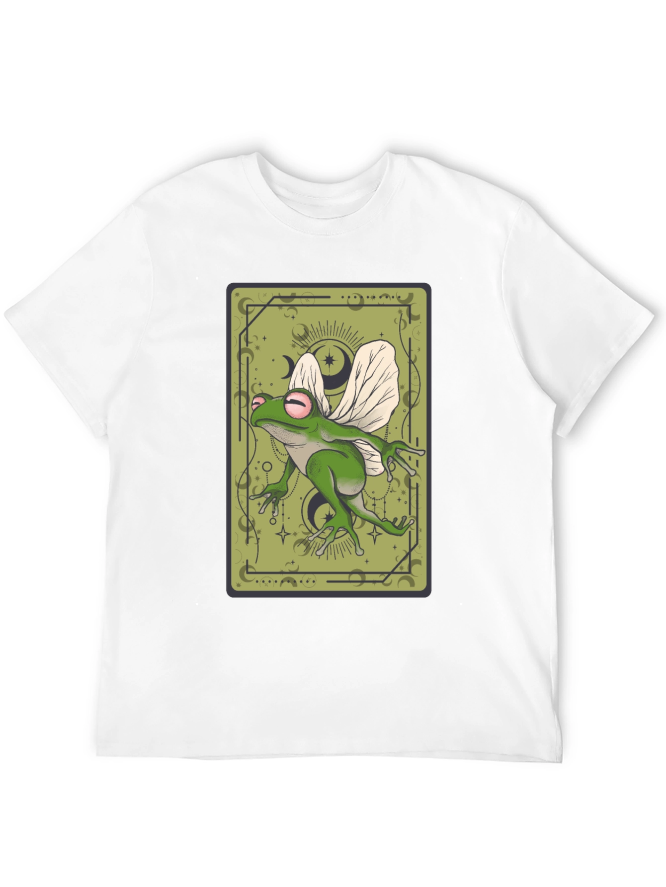 Whimsical Frog Tarot Card Graphic Tee