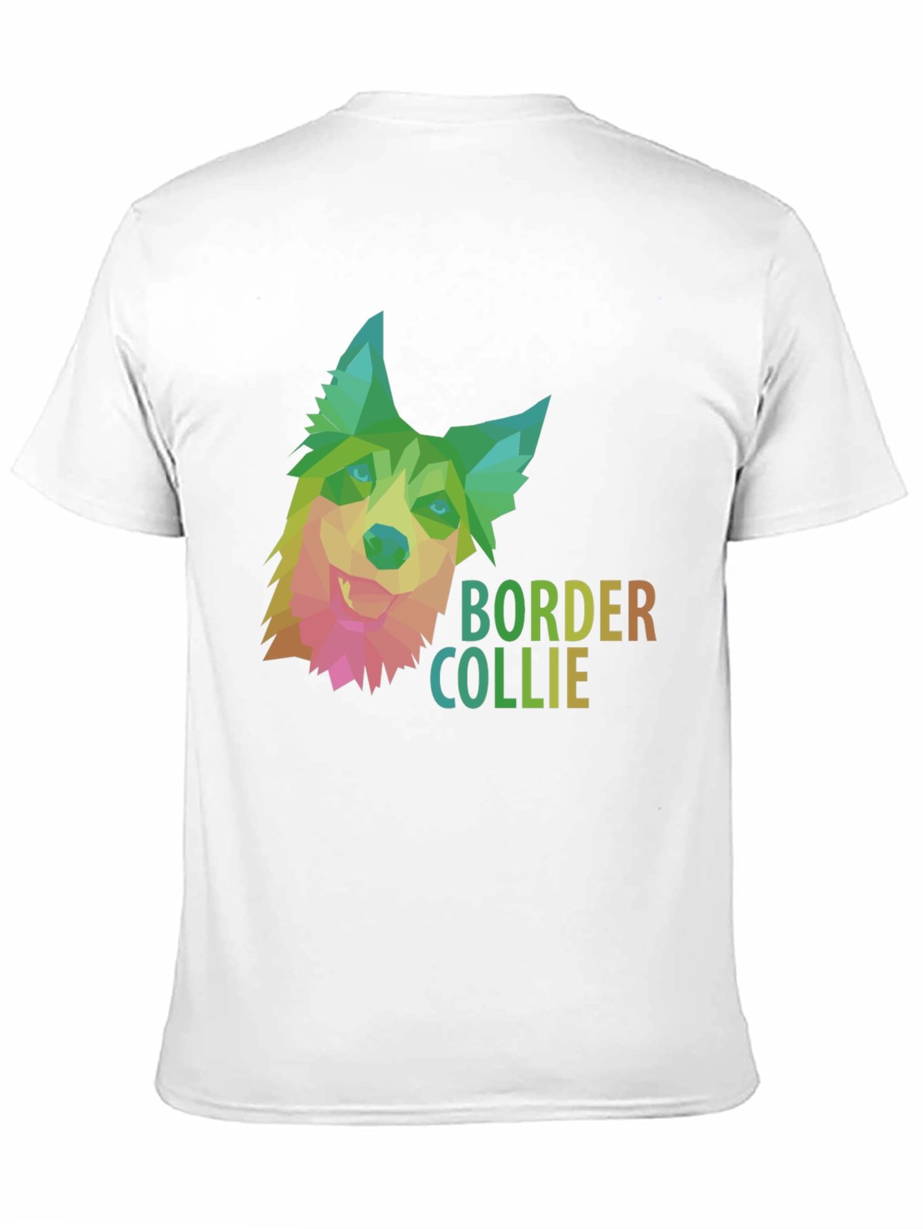 Border Collie Geometric Dog T-Shirt