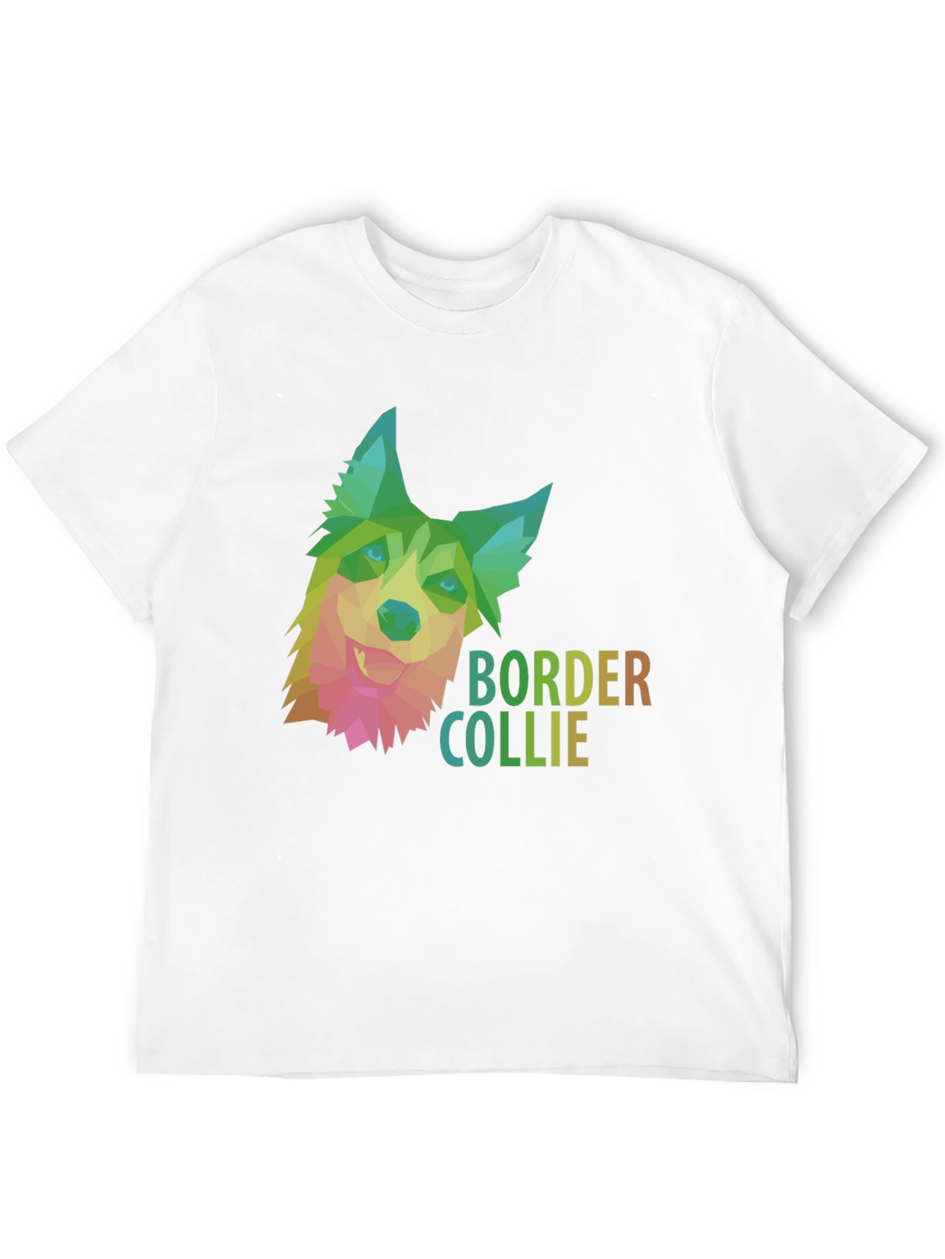 Border Collie Geometric Dog T-Shirt