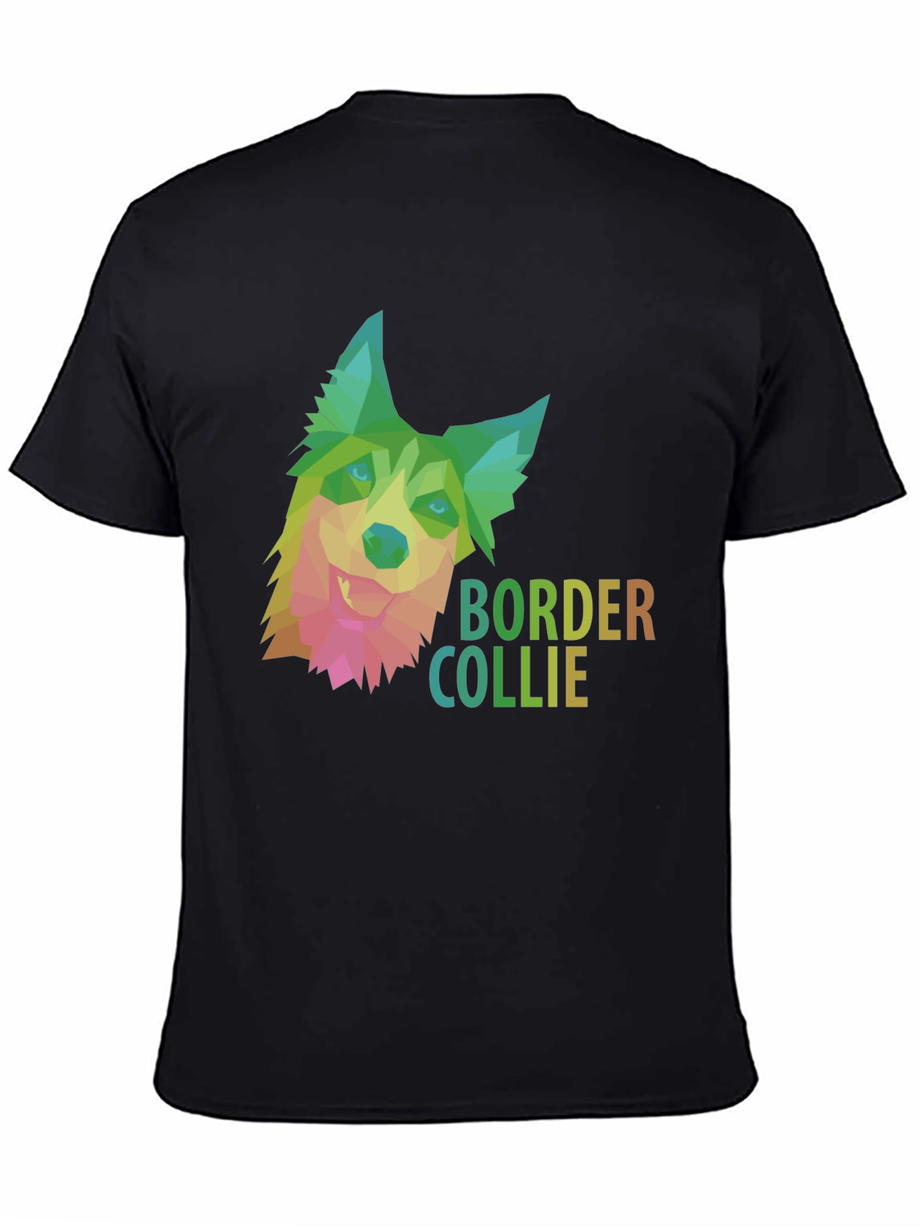Border Collie Geometric Dog T-Shirt